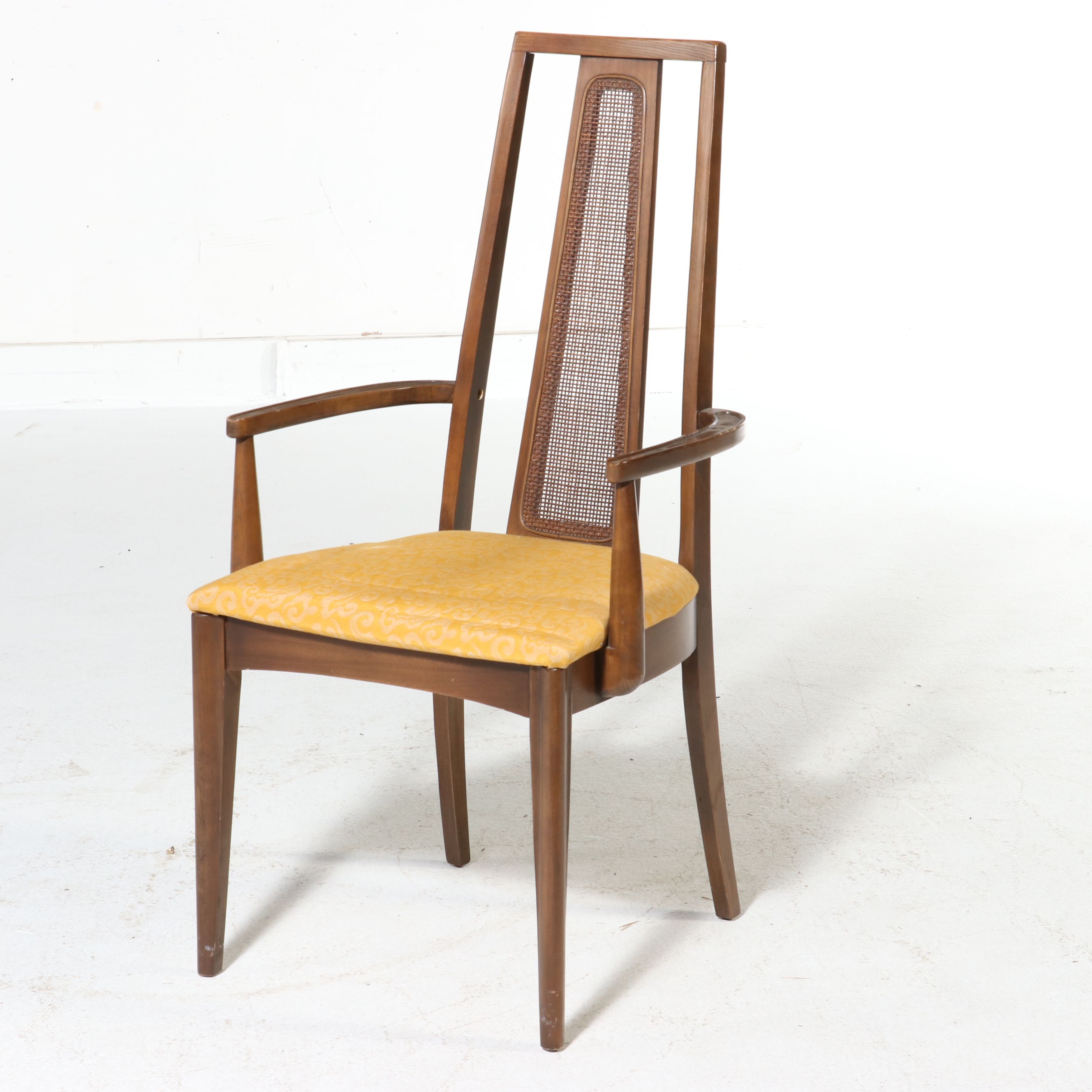 Seven Piece Mid Century Modern Dining Set with Lenoir Chair Company Chairs