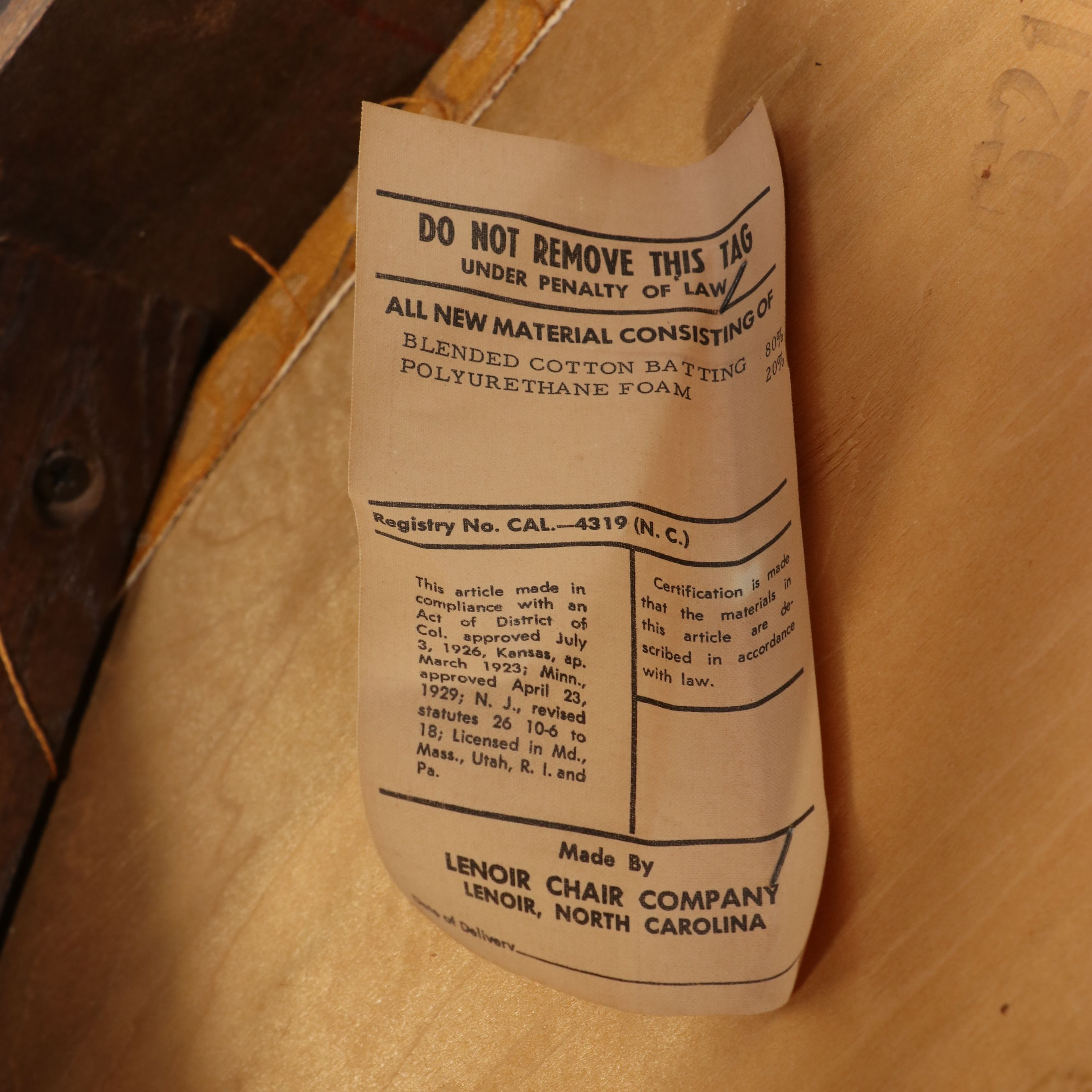 Seven Piece Mid Century Modern Dining Set with Lenoir Chair Company Chairs