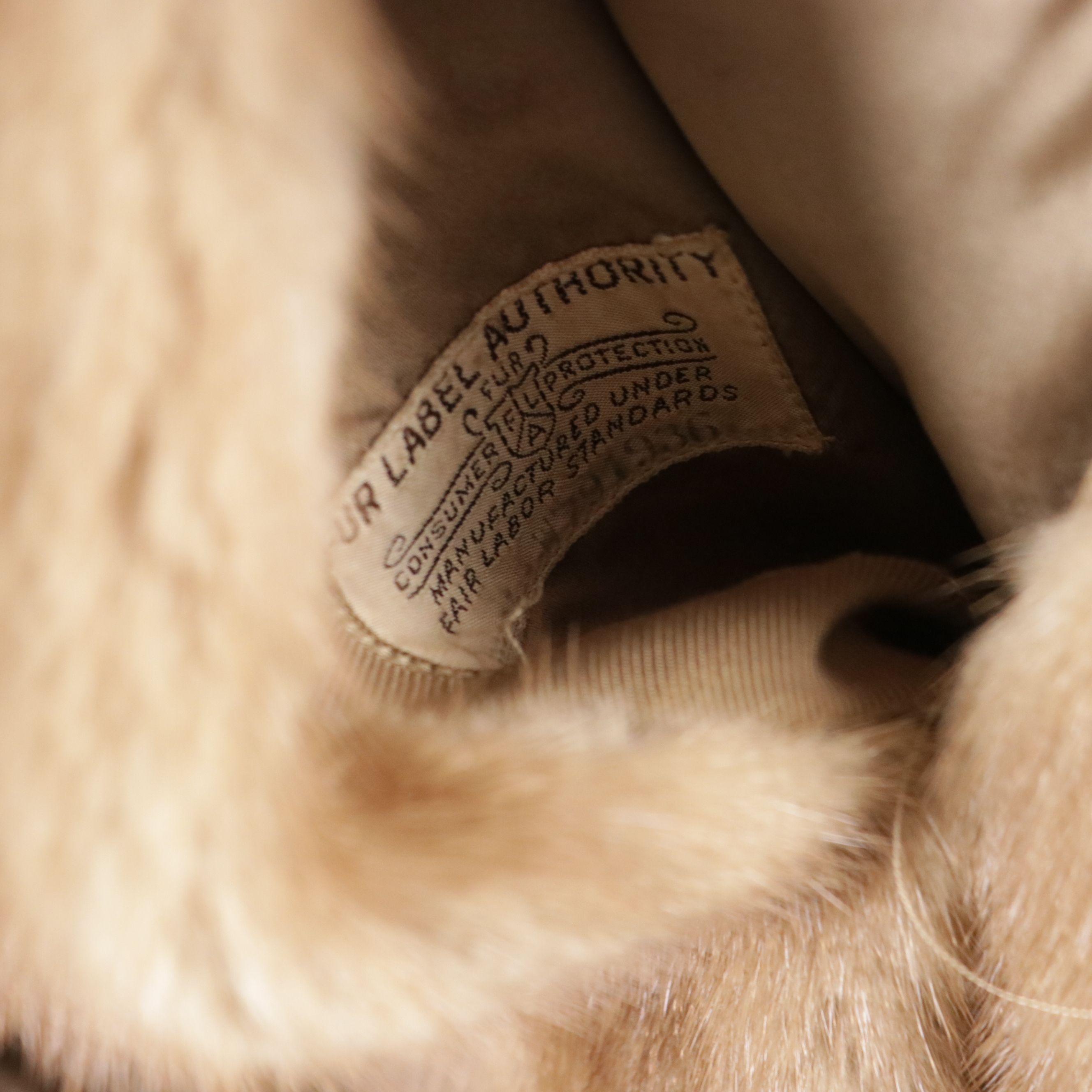 Pastel Mink Fur Button-Front Jacket