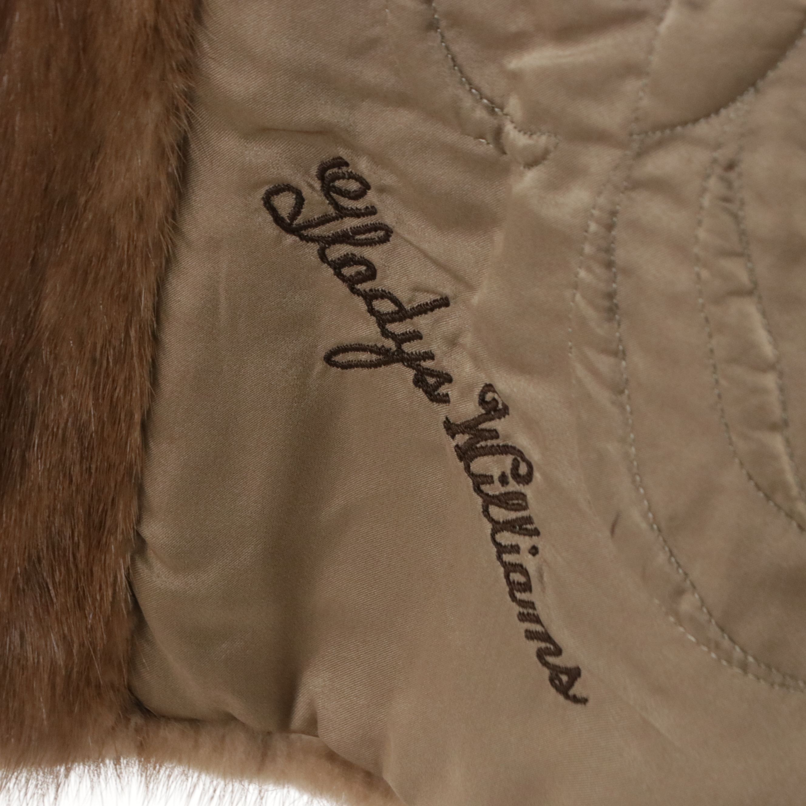 Pastel Mink Fur Button-Front Jacket