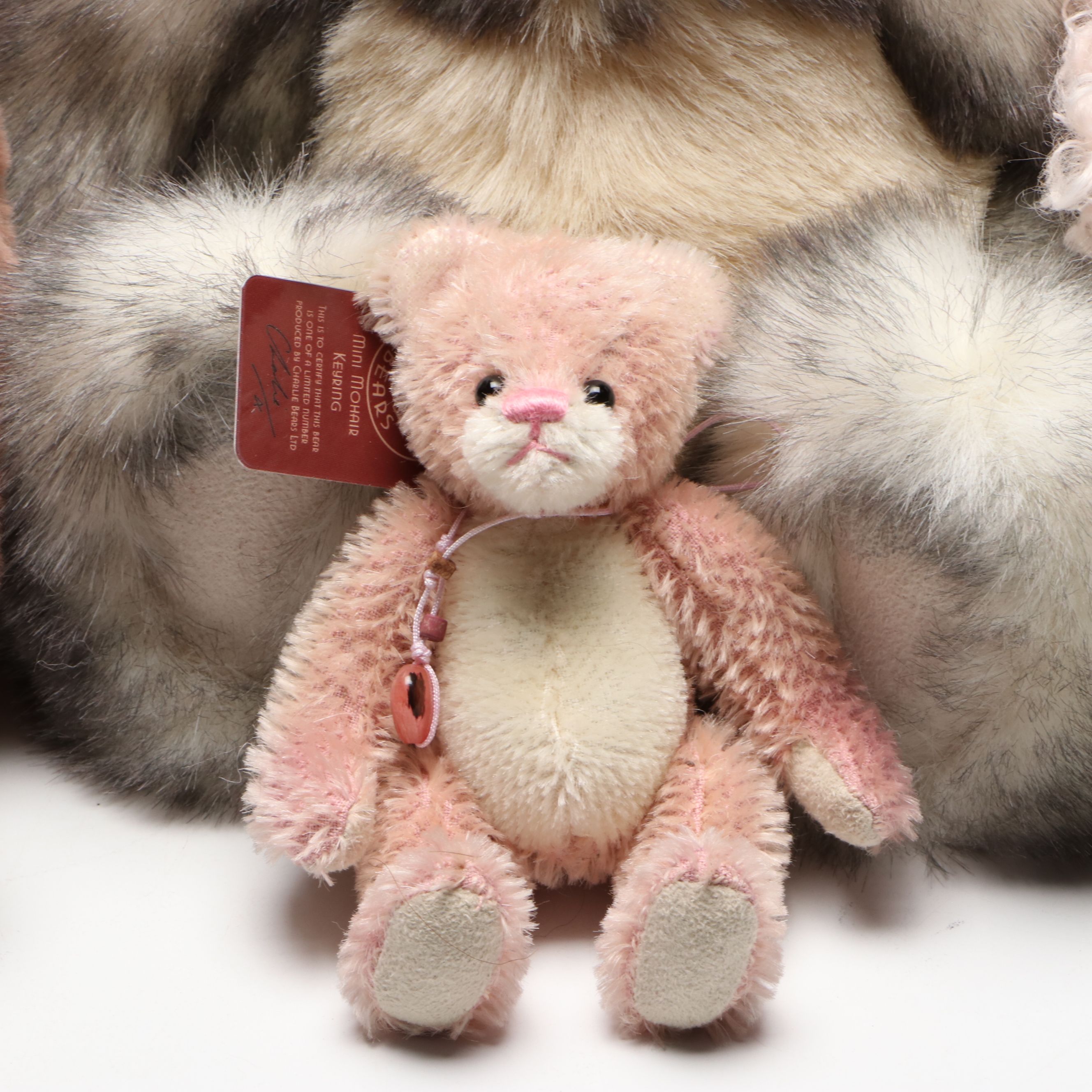 Isabelle Lee for Charlie Bears "Balletshoe" Mohair Keyring and Plush Animals
