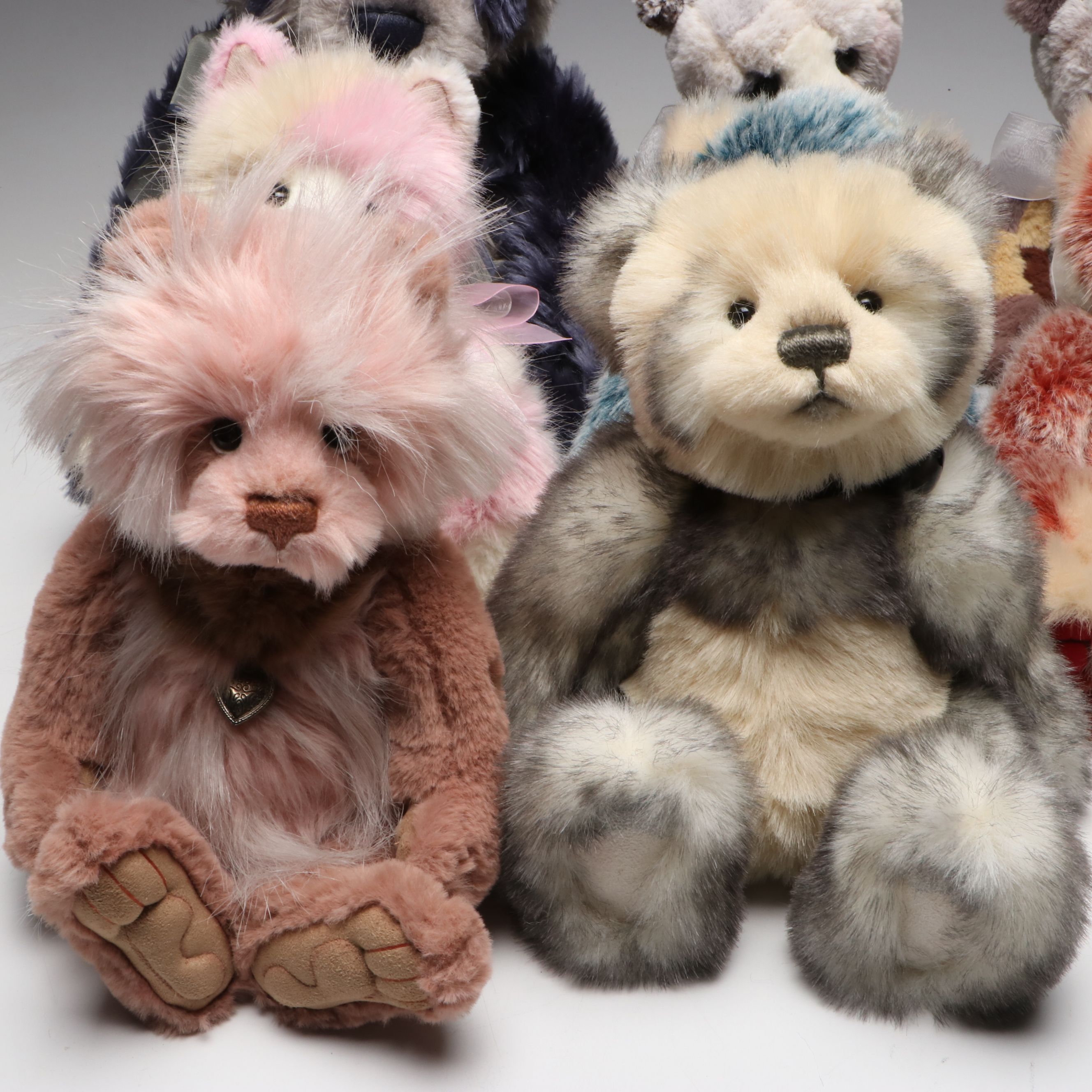 Isabelle Lee for Charlie Bears "Balletshoe" Mohair Keyring and Plush Animals