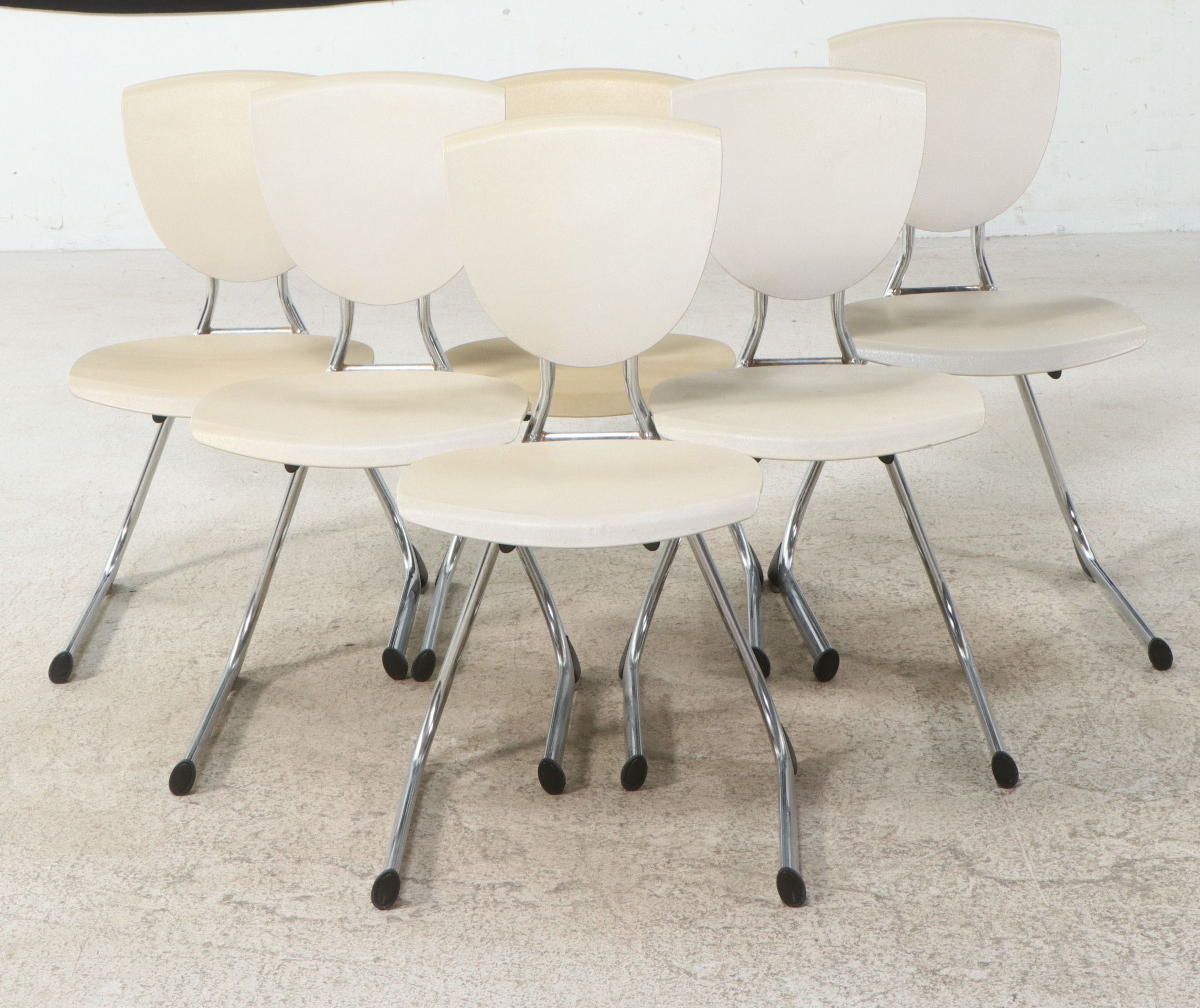 Set of Six KI "Intellect" Cantilever Chairs, 21st Century