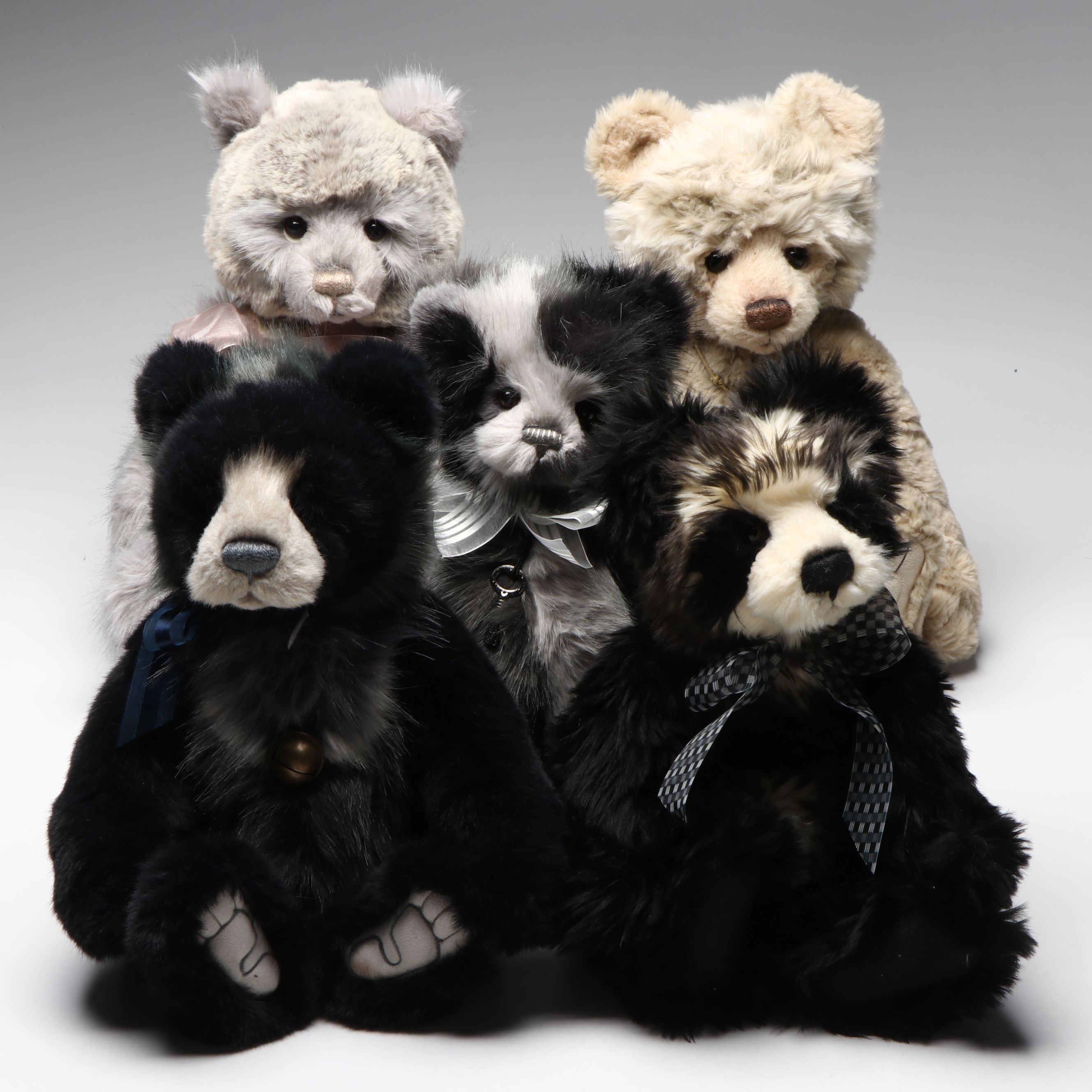 Charlie Bear "Hakatan," "Charlie," "Mish Mash," and More Stuffed Animals