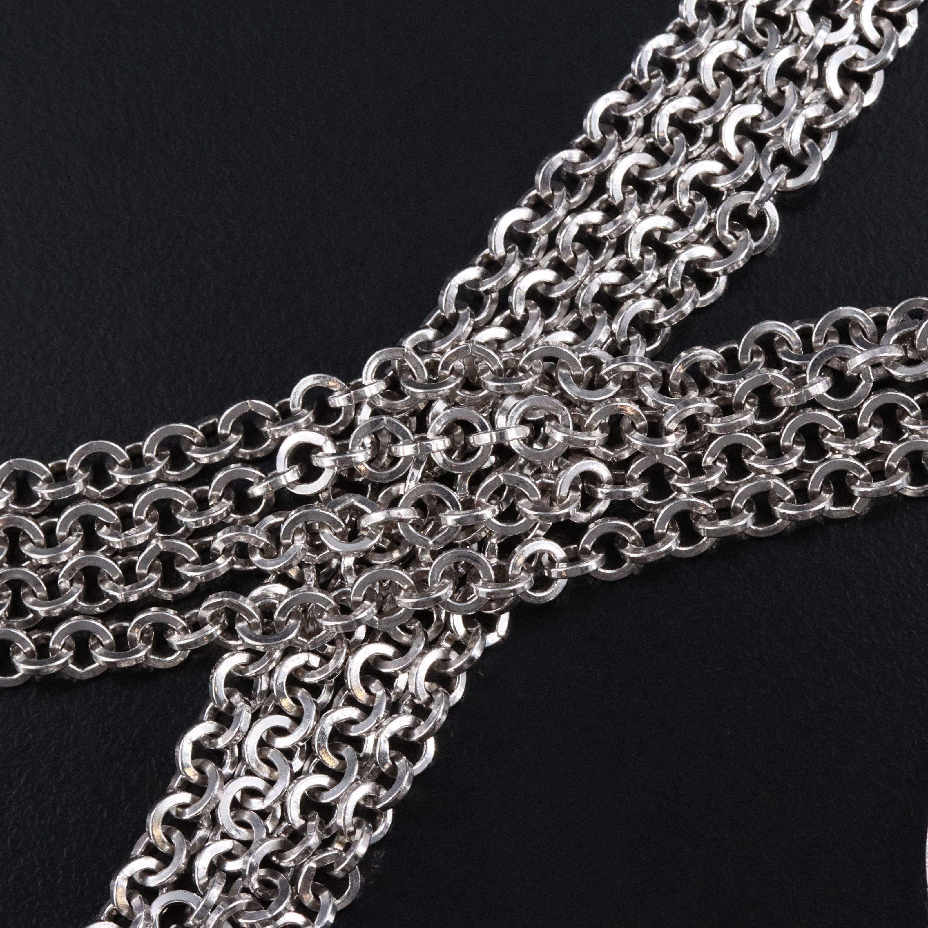 Pianegonda Sterling Multi-Row Toggle Necklace and Bracelet Set