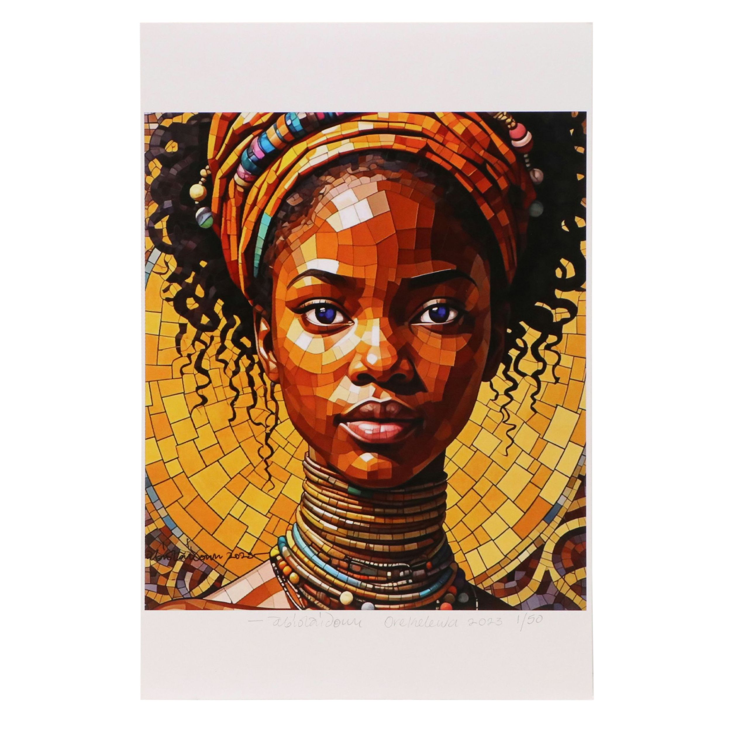 Abiola Idowu Digital Print "Orekelawa," 2023