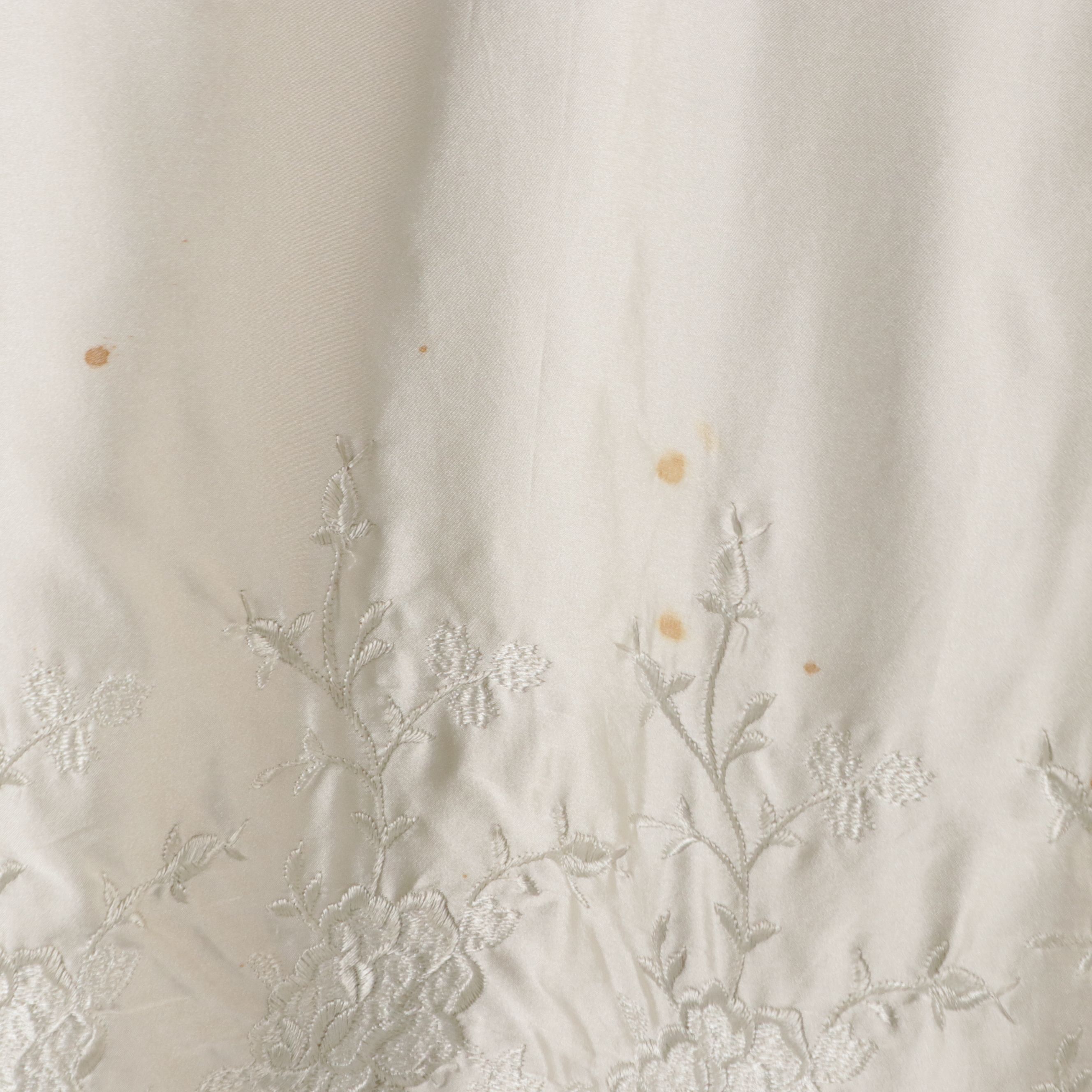 The Metropolitan Vintage White Mink Fur Coat with Rhinestone Buttons