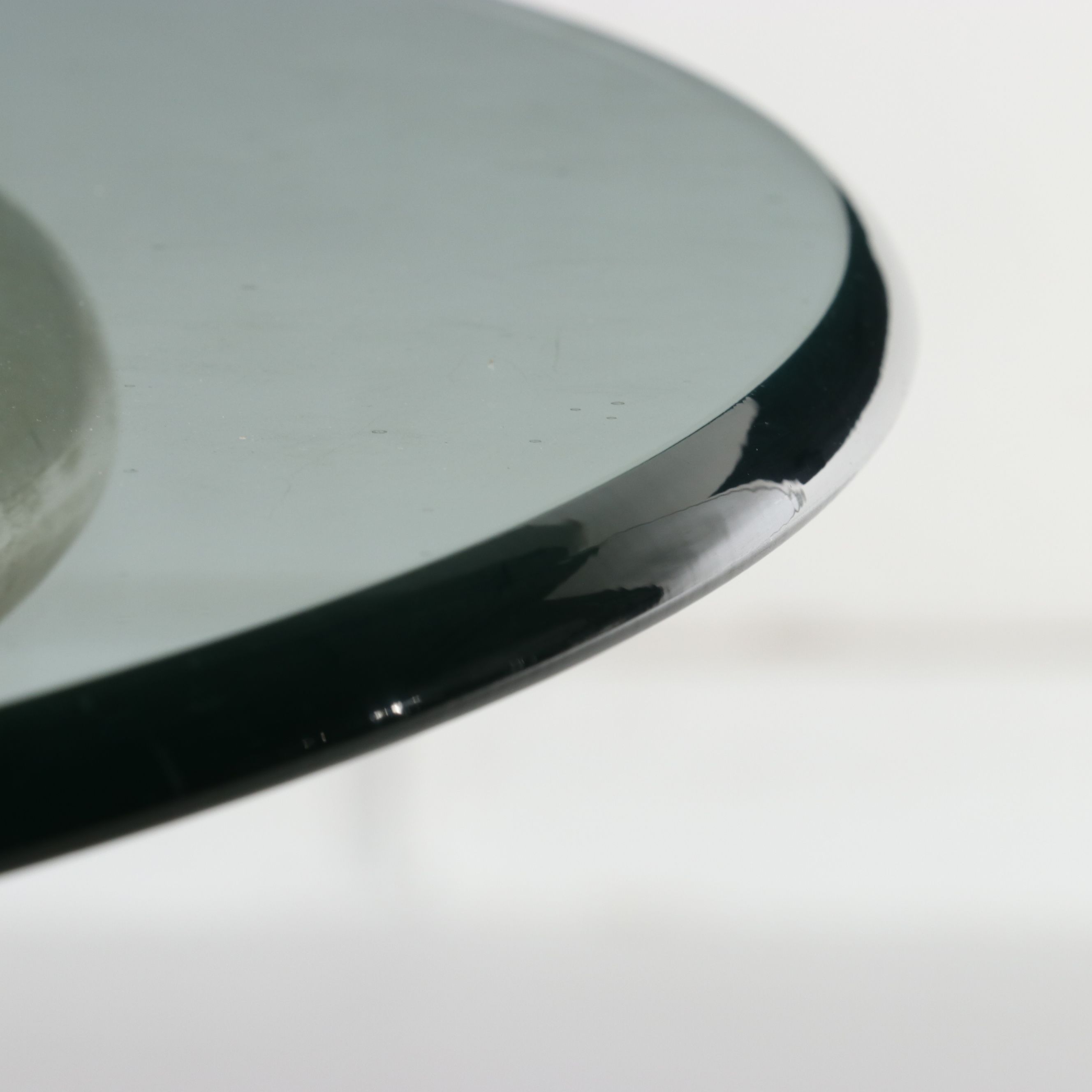 Louis XV Style Painted Wood Glass Top Occasional Table, Late 20th Century