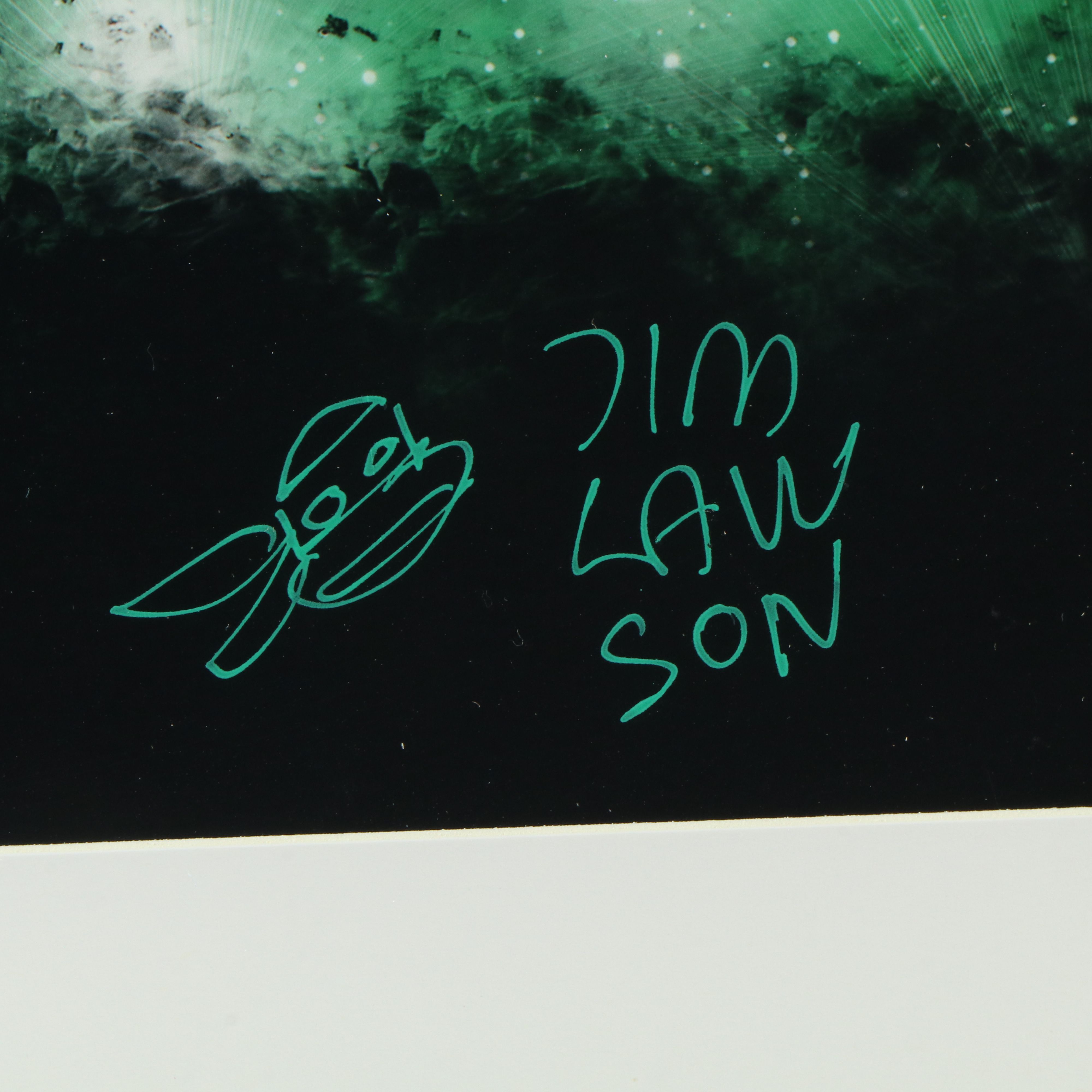 Jim Lawson Signed “Teenage Mutant Ninja Turtles” Print in Matted Frame, Beckett