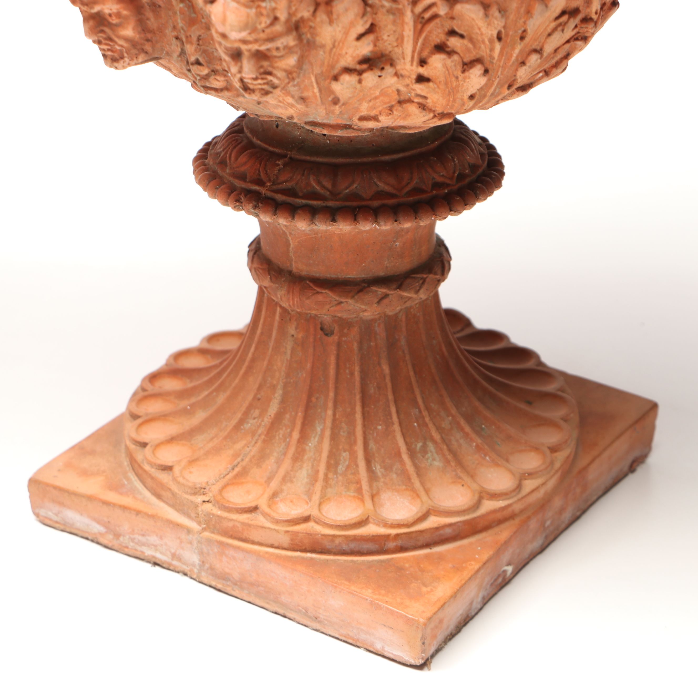 Pair of Grand Tour Style "Borghese" Terracotta Urns