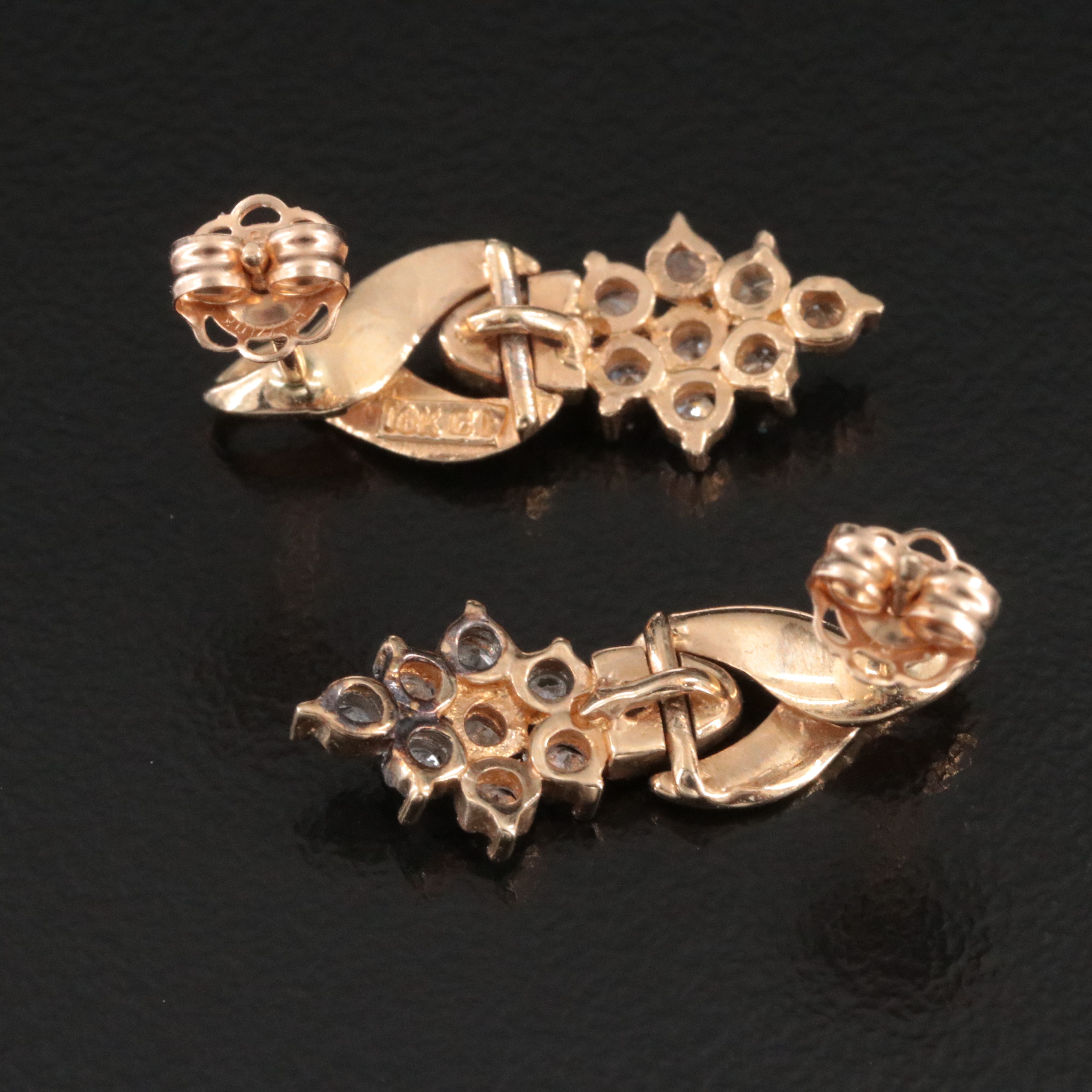 10K 0.18 CTW Diamond Earrings