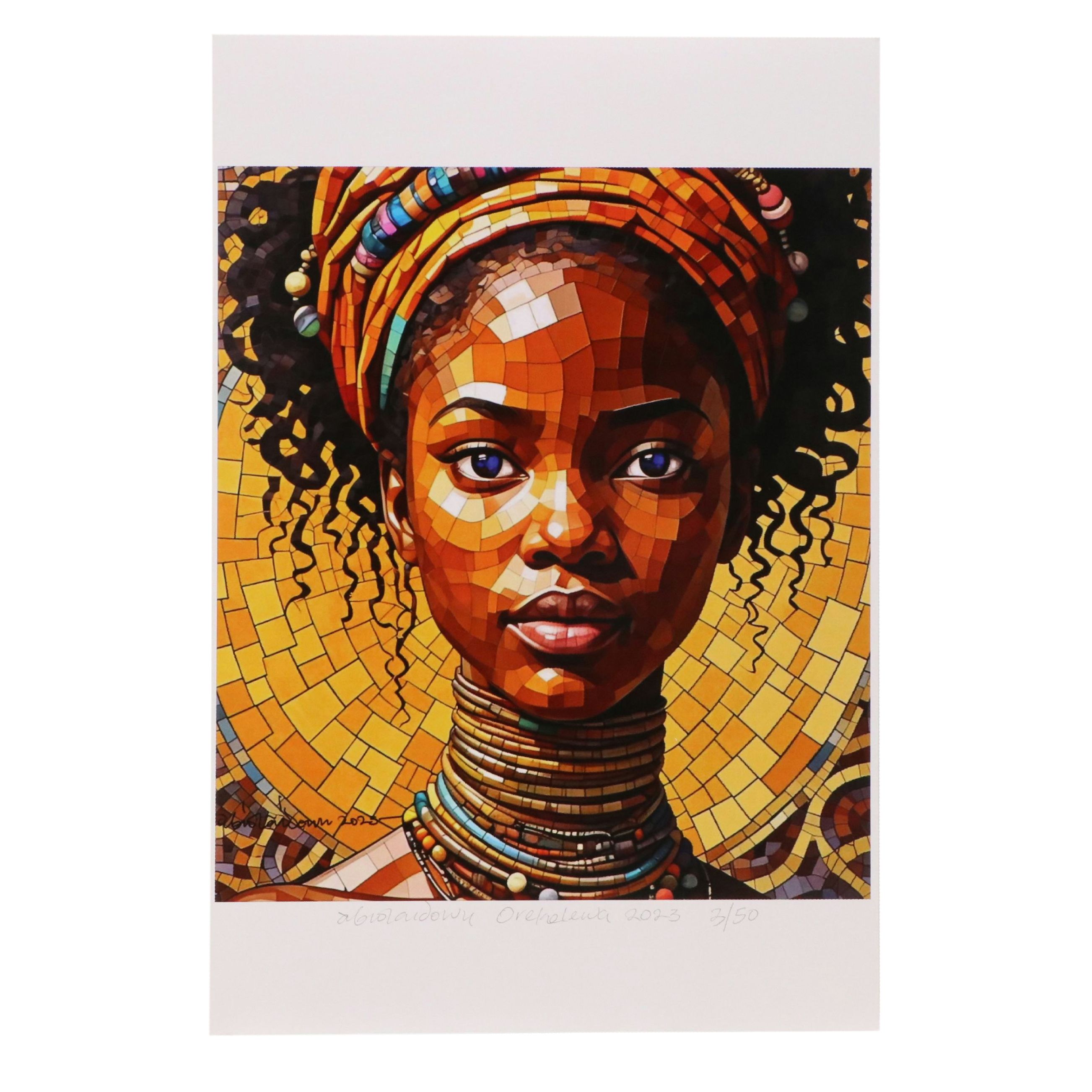 Abiola Idowu Digital Print "Orekelawa," 2023