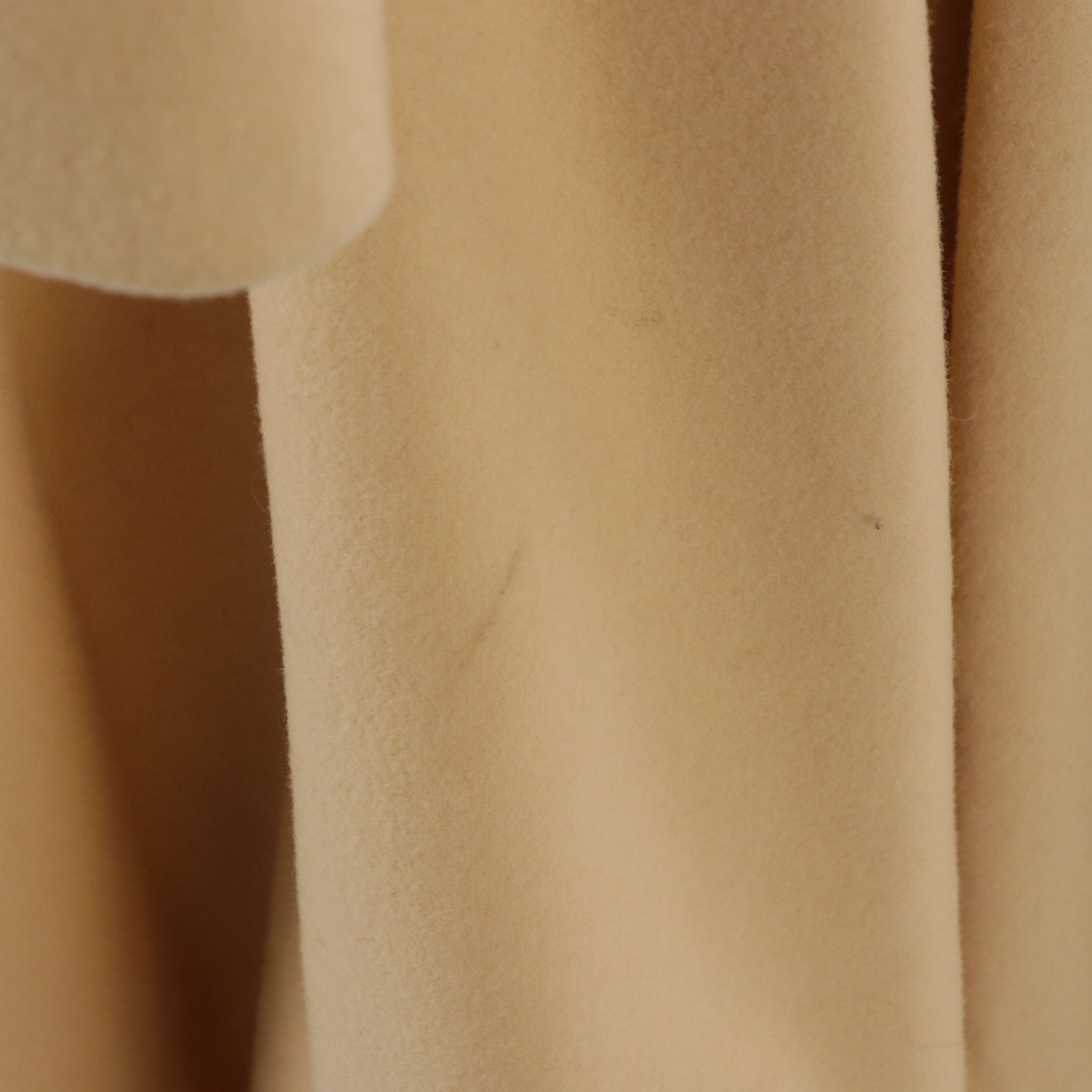 Linda Allard for Ellen Tracy Oversized Belted Beige Wool Long Coat