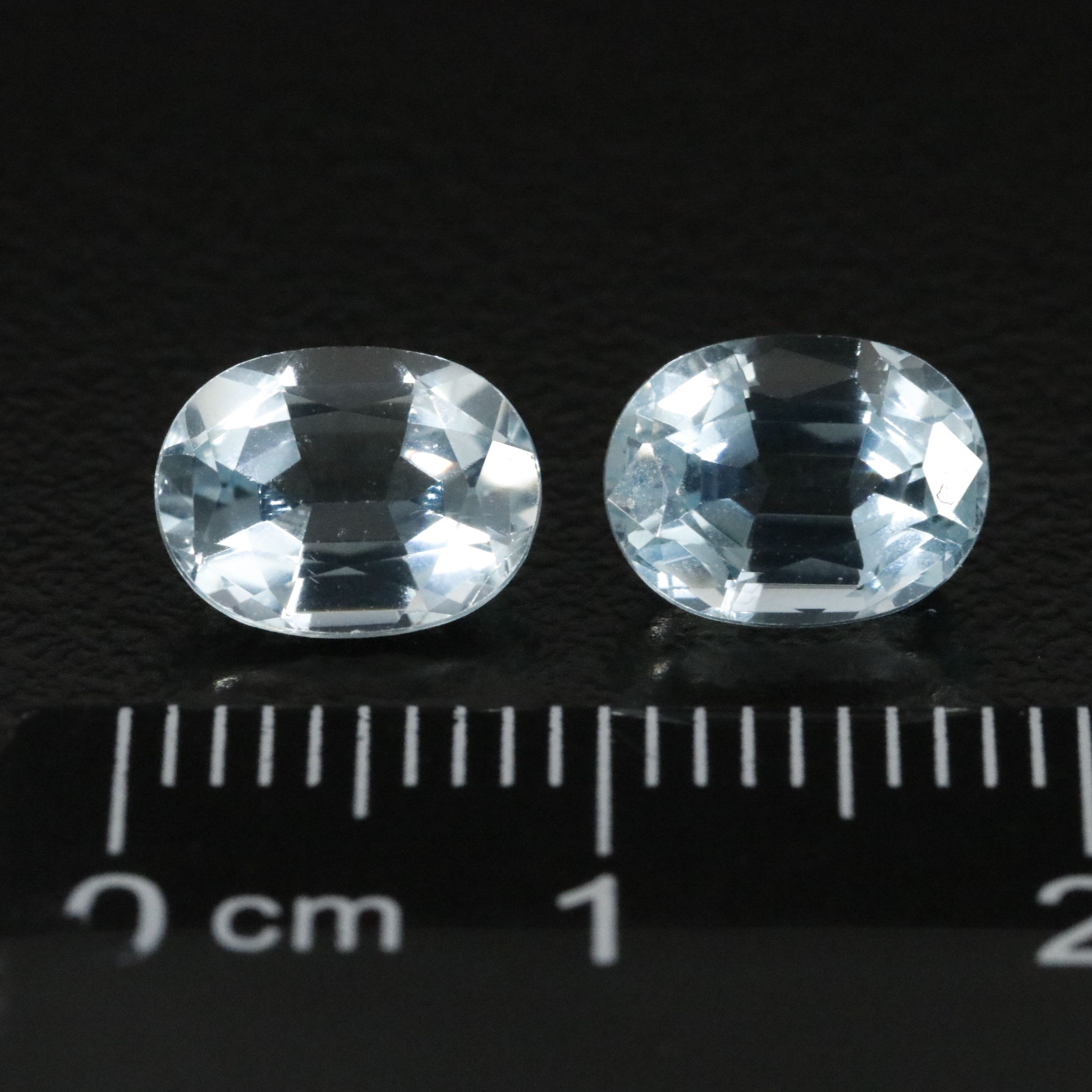 Loose 2.80 CTW Matched Pair of Aquamarines