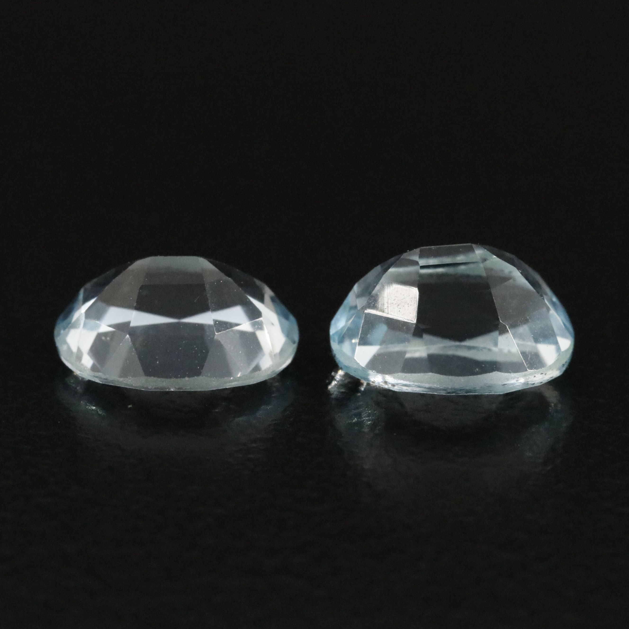 Loose 2.80 CTW Matched Pair of Aquamarines