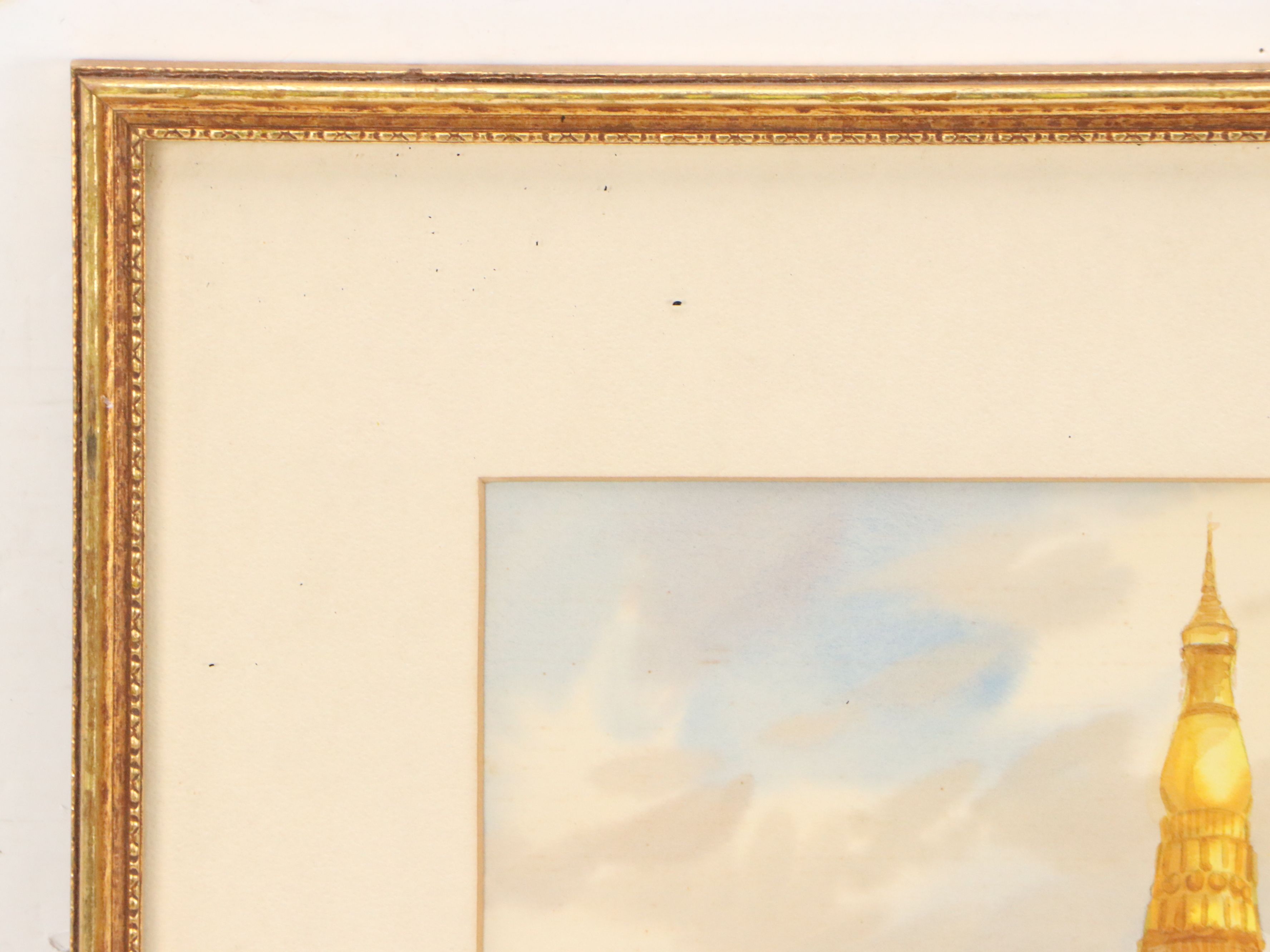 Hla Tun Watercolor Painting of the Shwedagon Pagoda in Myanmar, 20th Century