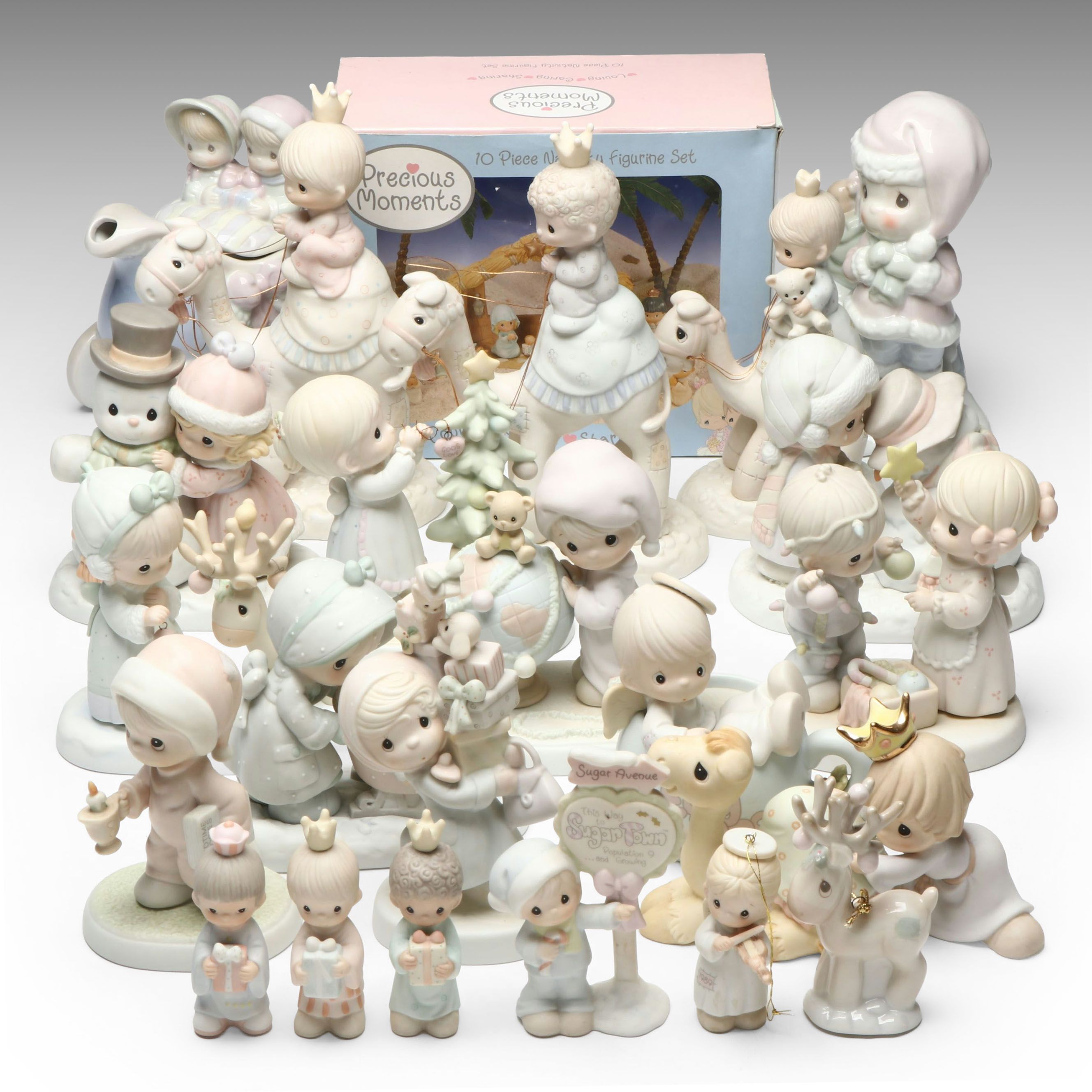 Enesco "Snow Man Like My Man" and More Porcelain Precious Moments Figurines