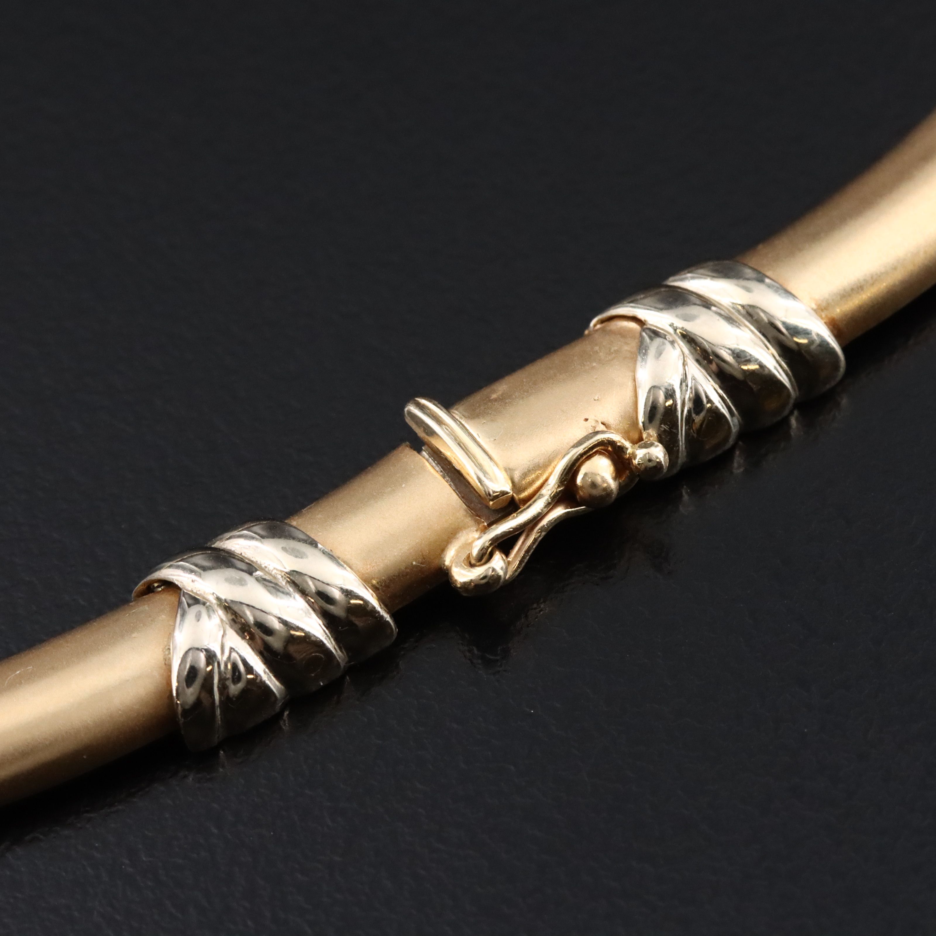 14K Two Tone Collar Necklace