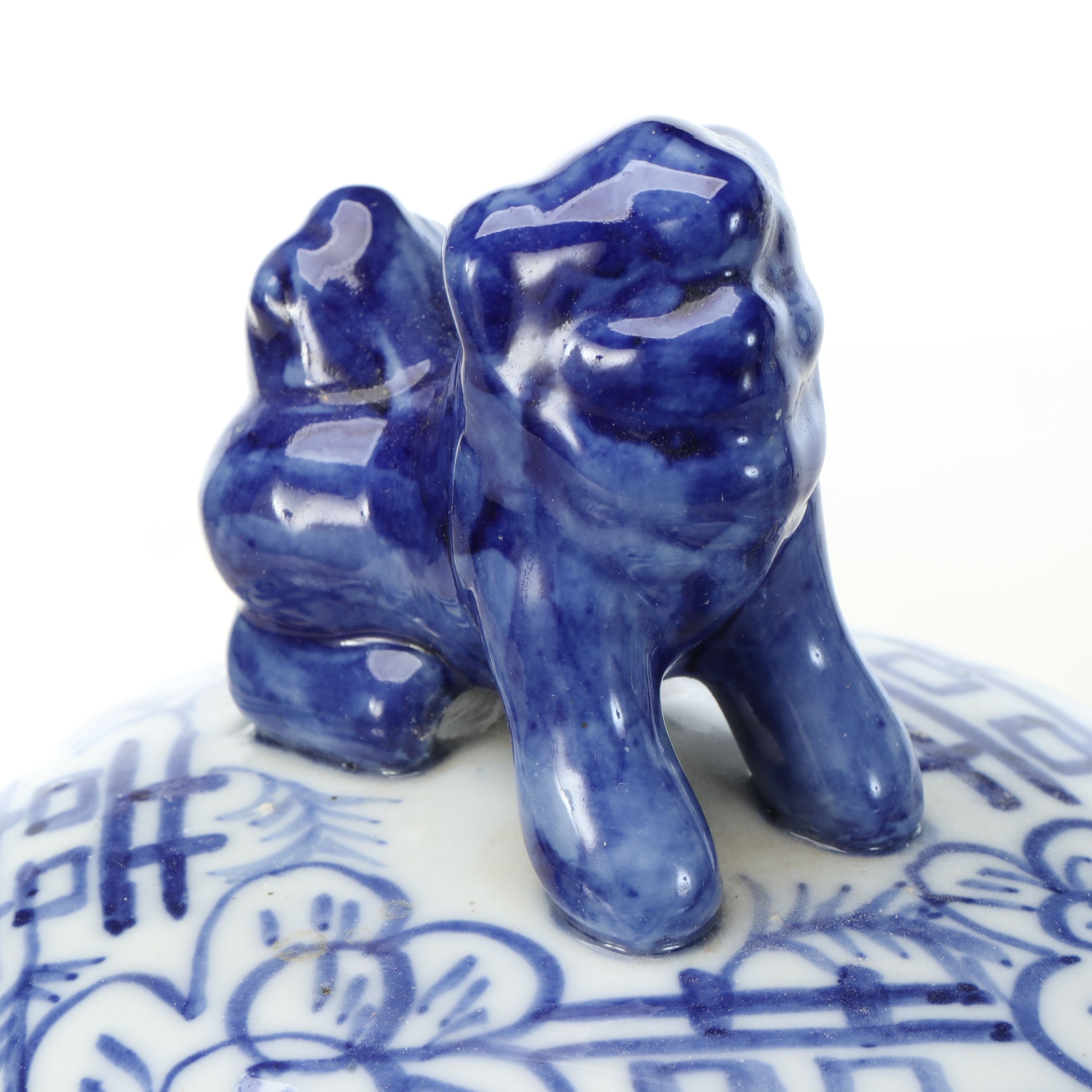 Chinese Blue and White Porcelain Ginger Jars, Vase and Temple Jar