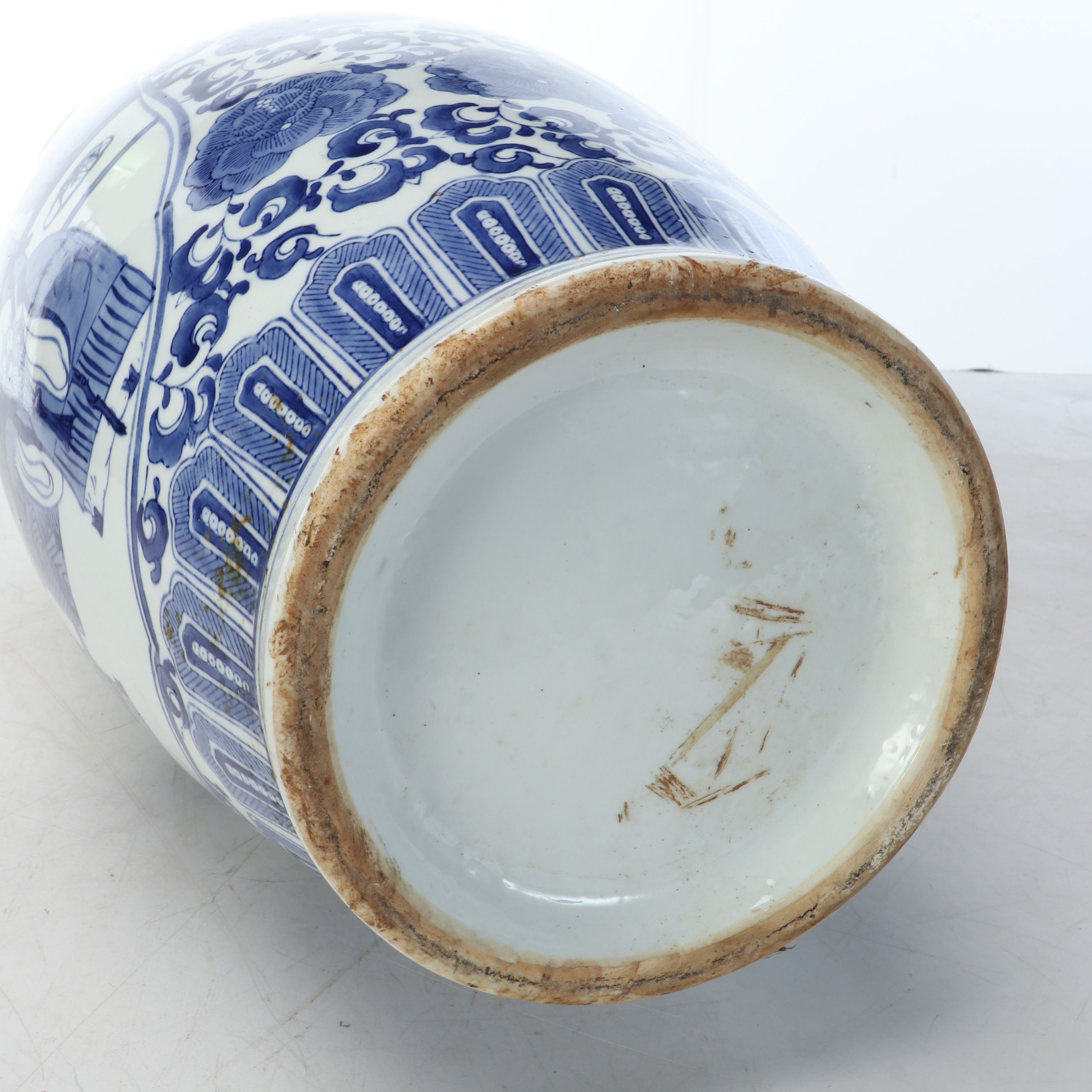 Chinese Blue and White Porcelain Ginger Jars, Vase and Temple Jar