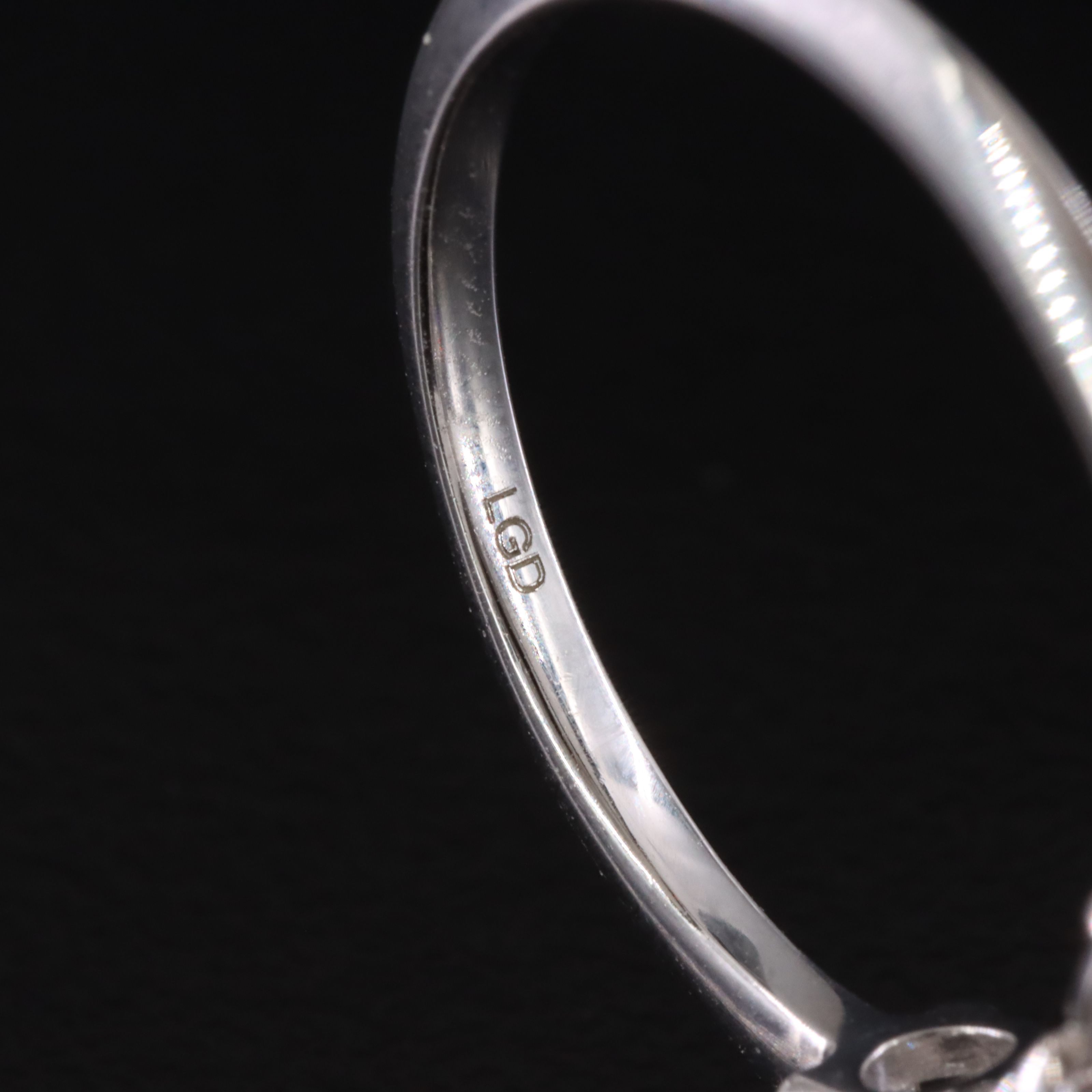 14K 4.09 CTW Lab Grown Diamond Three Stone Ring with Online IGI Report