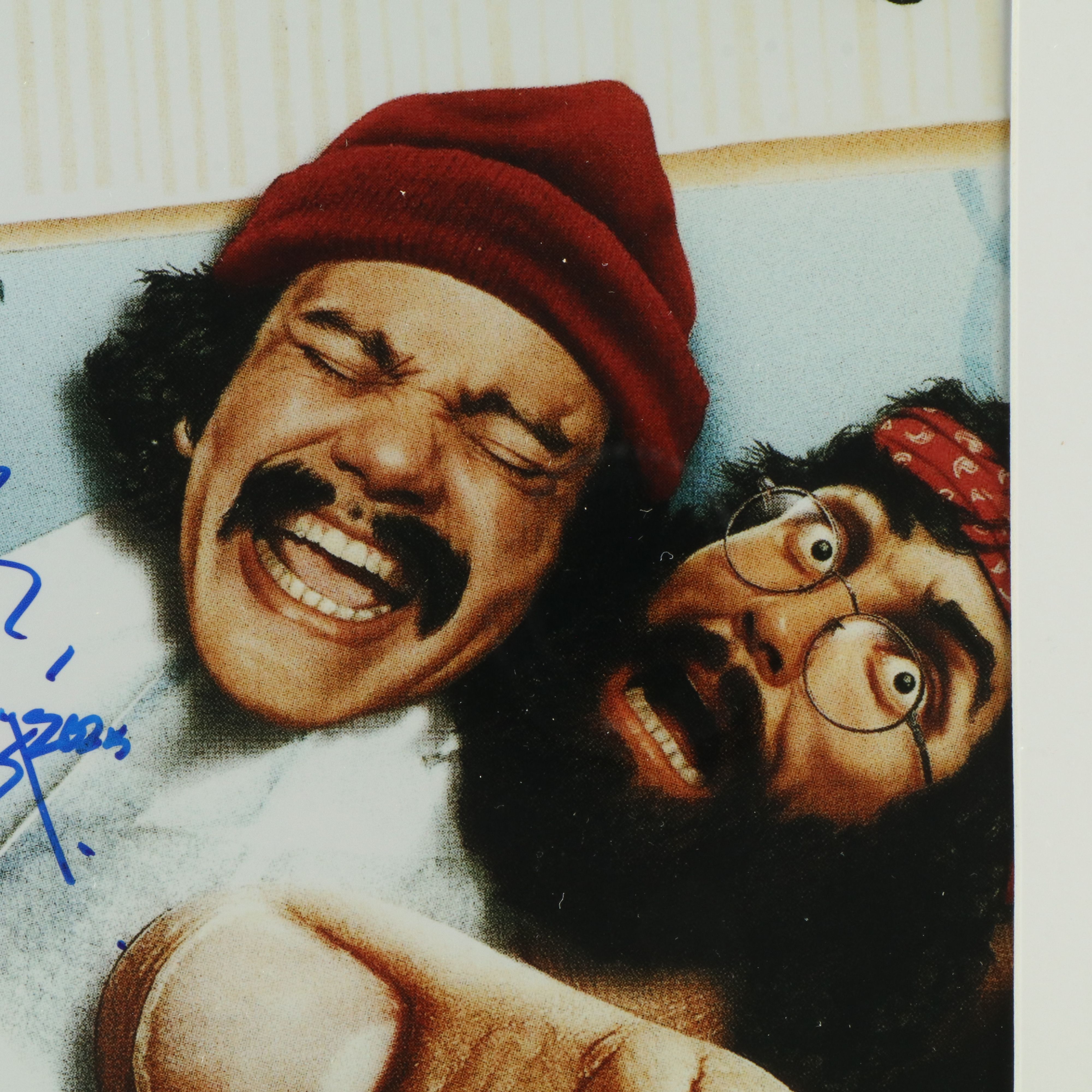 Tommy Chong Signed “Cheech and Chong” Print in Matted Frame, Beckett