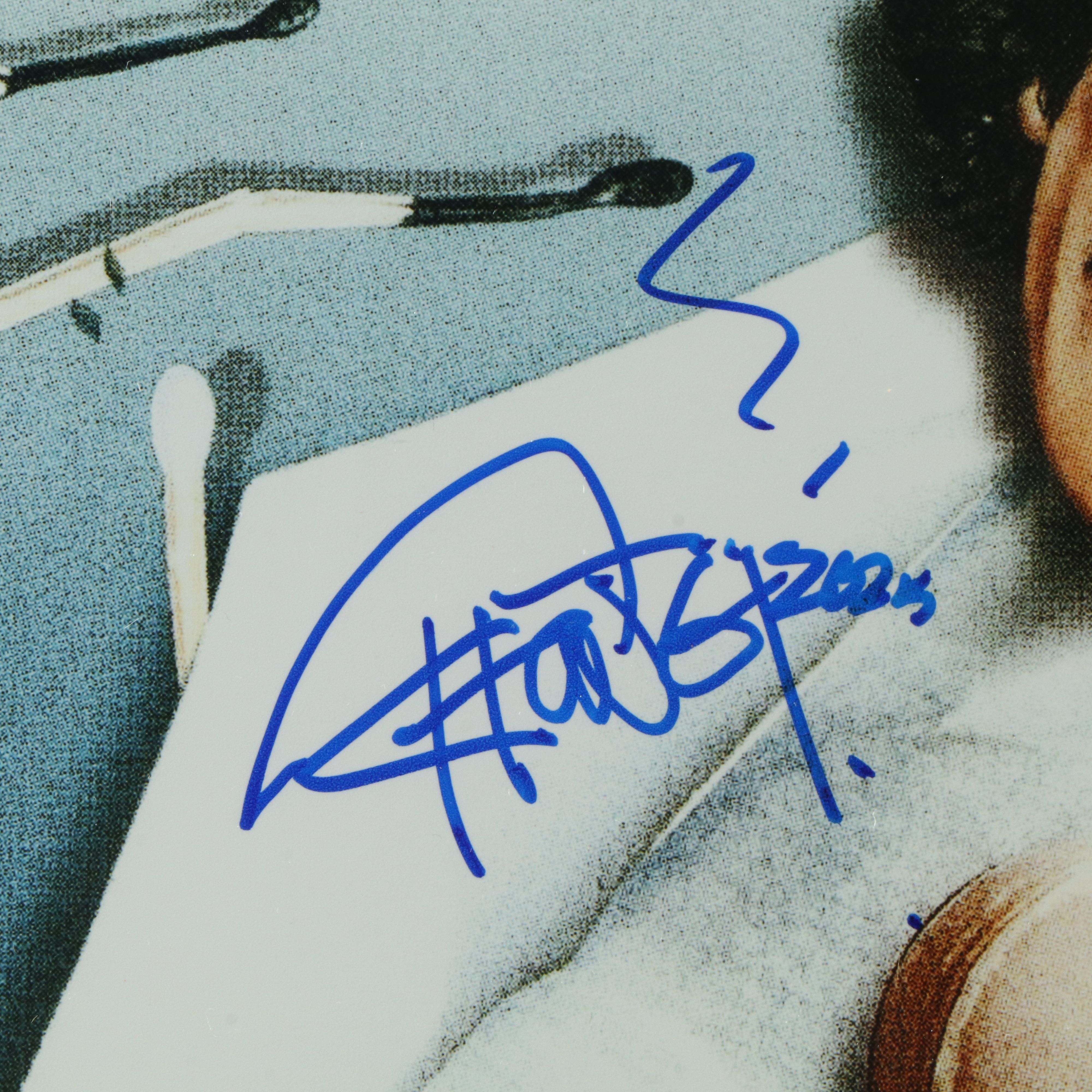 Tommy Chong Signed “Cheech and Chong” Print in Matted Frame, Beckett