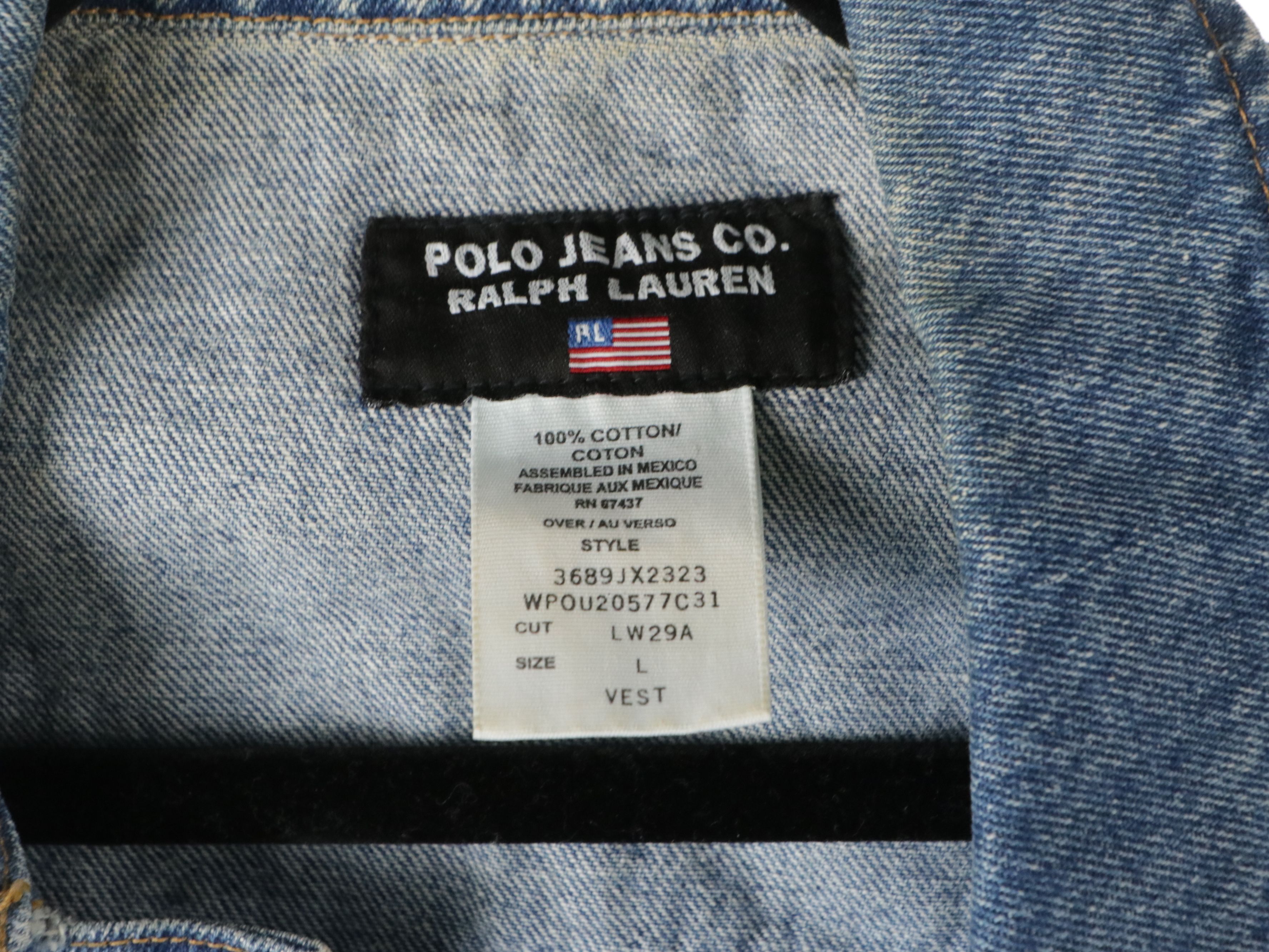 Polo Jeans Denim Vest, L.R.L. Ruffled Blouse and Canvas Shirt, More Separates