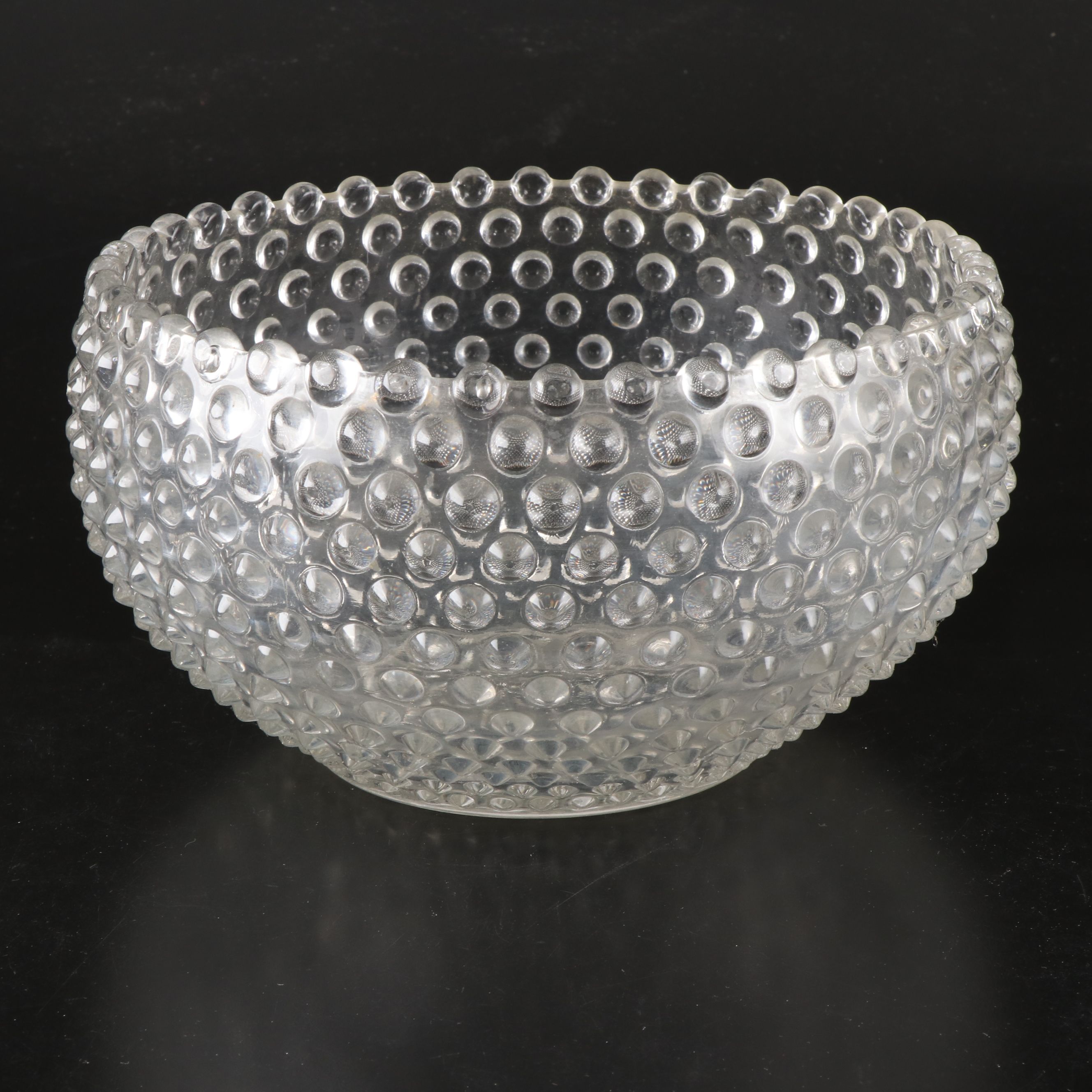 Duncan & Miller "Hobnail Clear" Glass Punch Set, 1930-1955