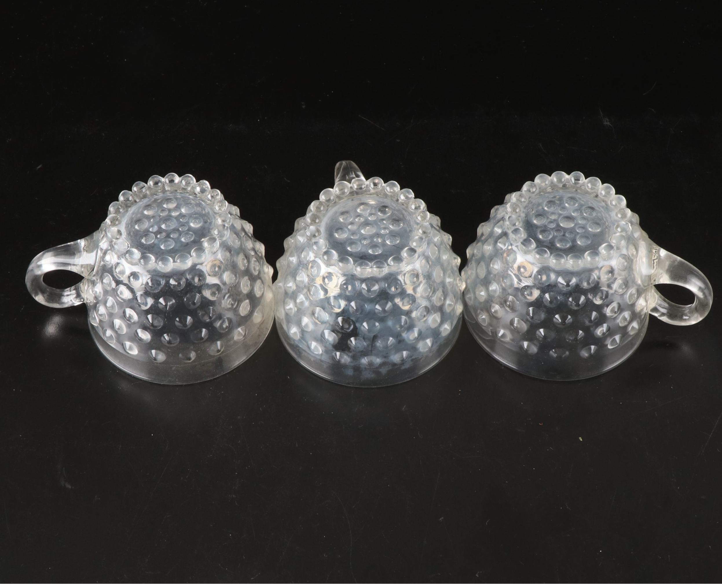 Duncan & Miller "Hobnail Clear" Glass Punch Set, 1930-1955