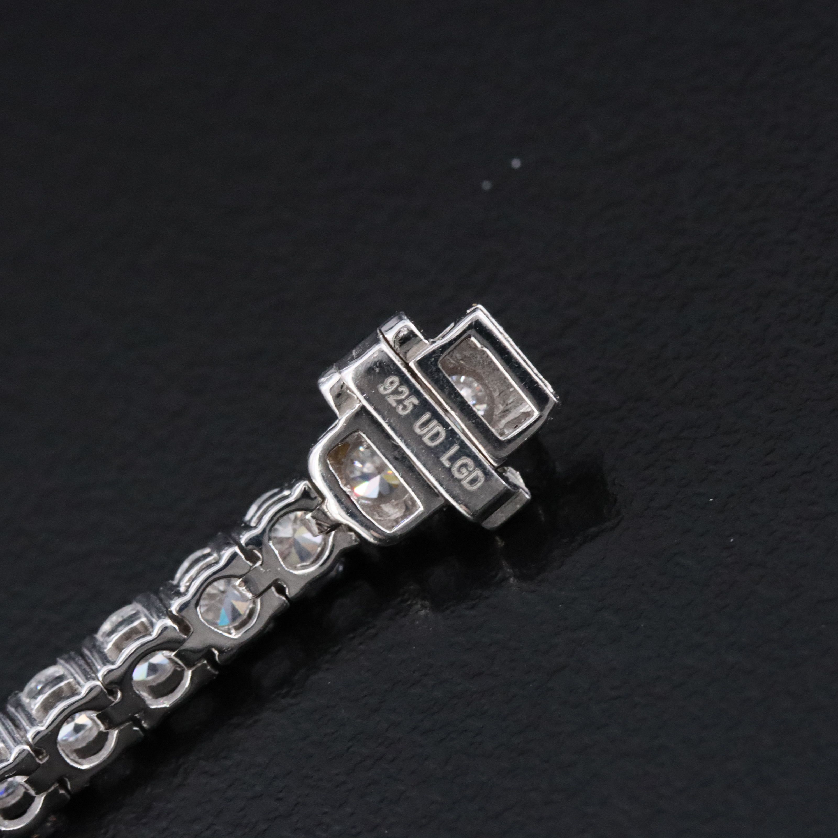 Sterling 5.00 CTW Lab Grown Diamond Line Bracelet