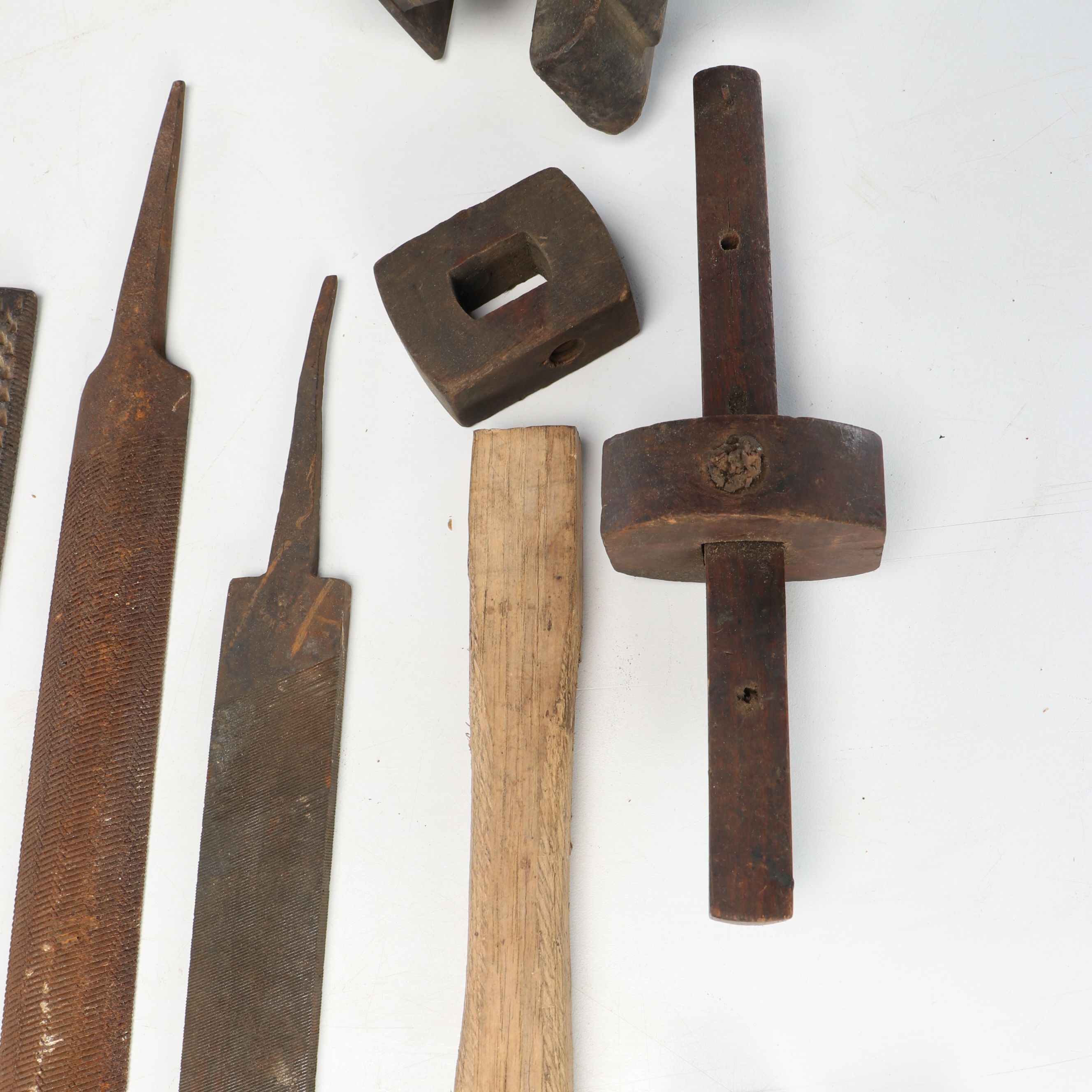 Engraved Hand Saws, Hammers, Files, and More Vintage Tools