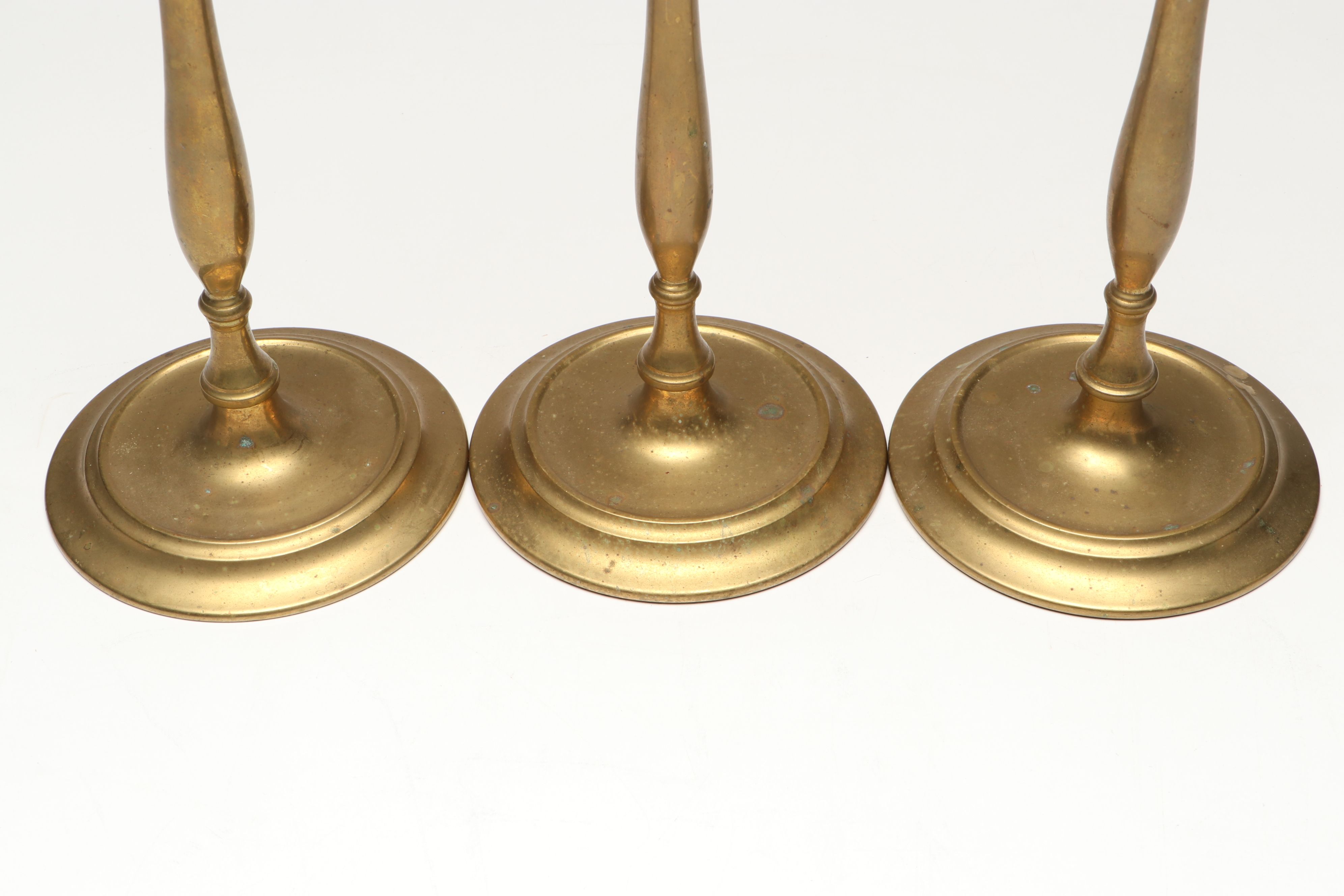 Maitland-Smith Brass Candle Holders