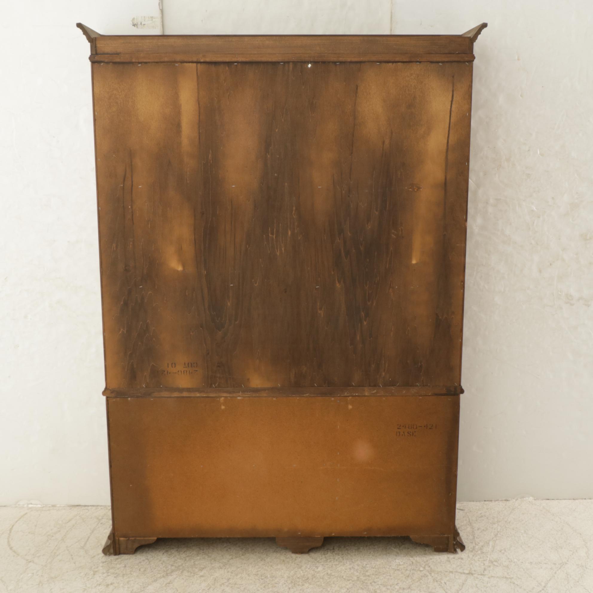 American of Martinsville Walnut China Cabinet, Late 20th Century