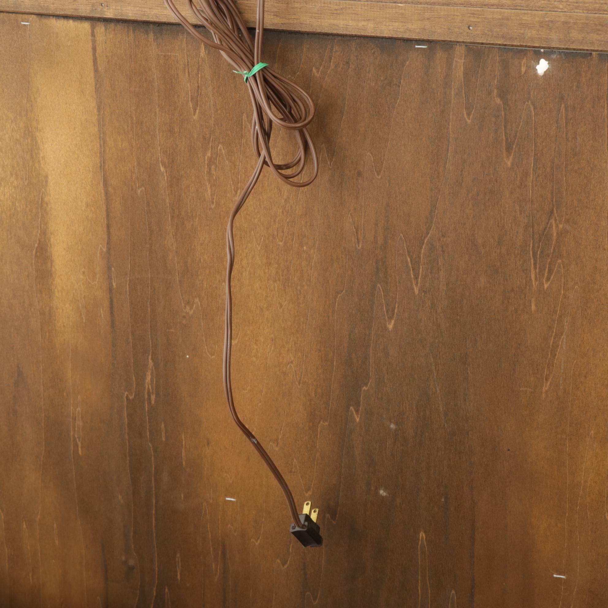 American of Martinsville Walnut China Cabinet, Late 20th Century