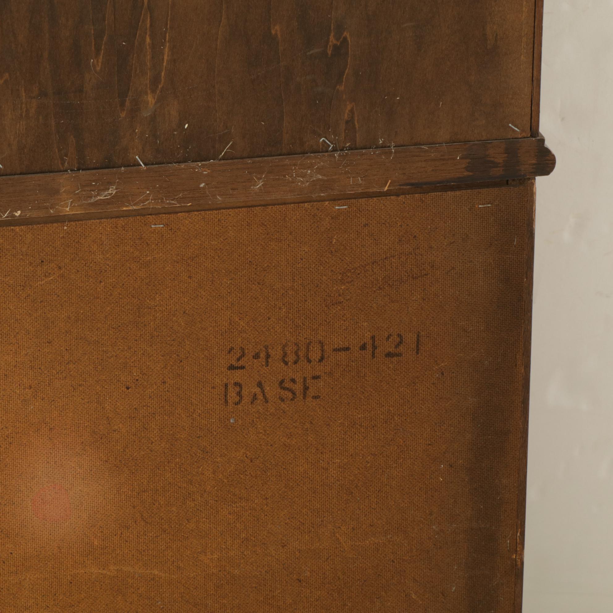 American of Martinsville Walnut China Cabinet, Late 20th Century