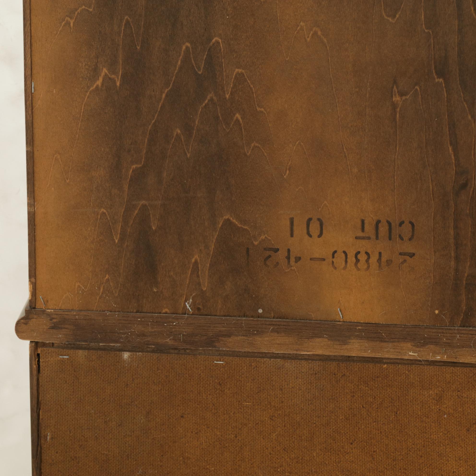 American of Martinsville Walnut China Cabinet, Late 20th Century