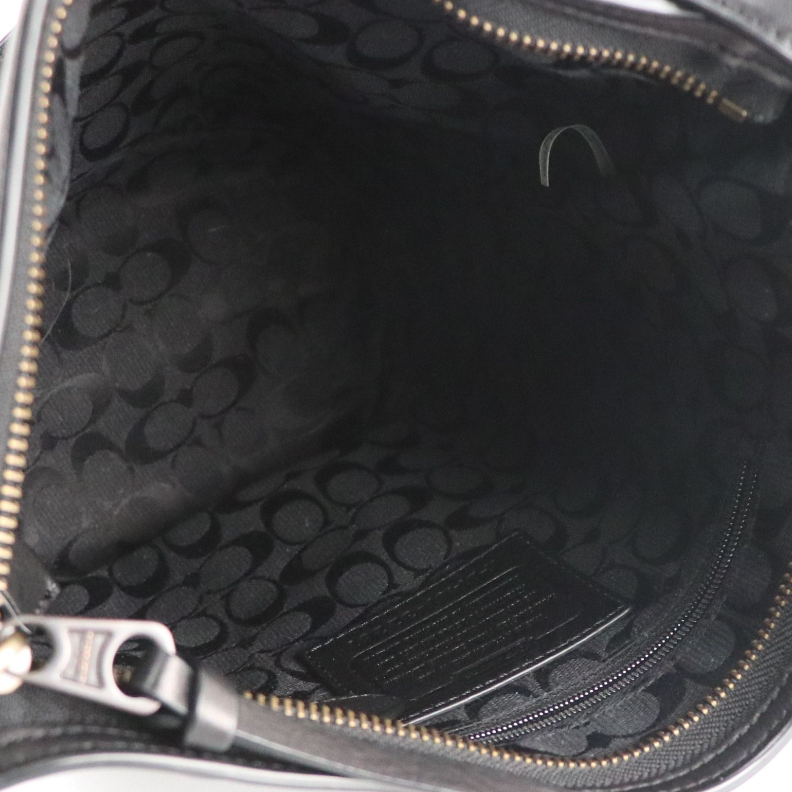 Coach Bleecker Mini Bucket Duffel Bag in Black Grained Leather