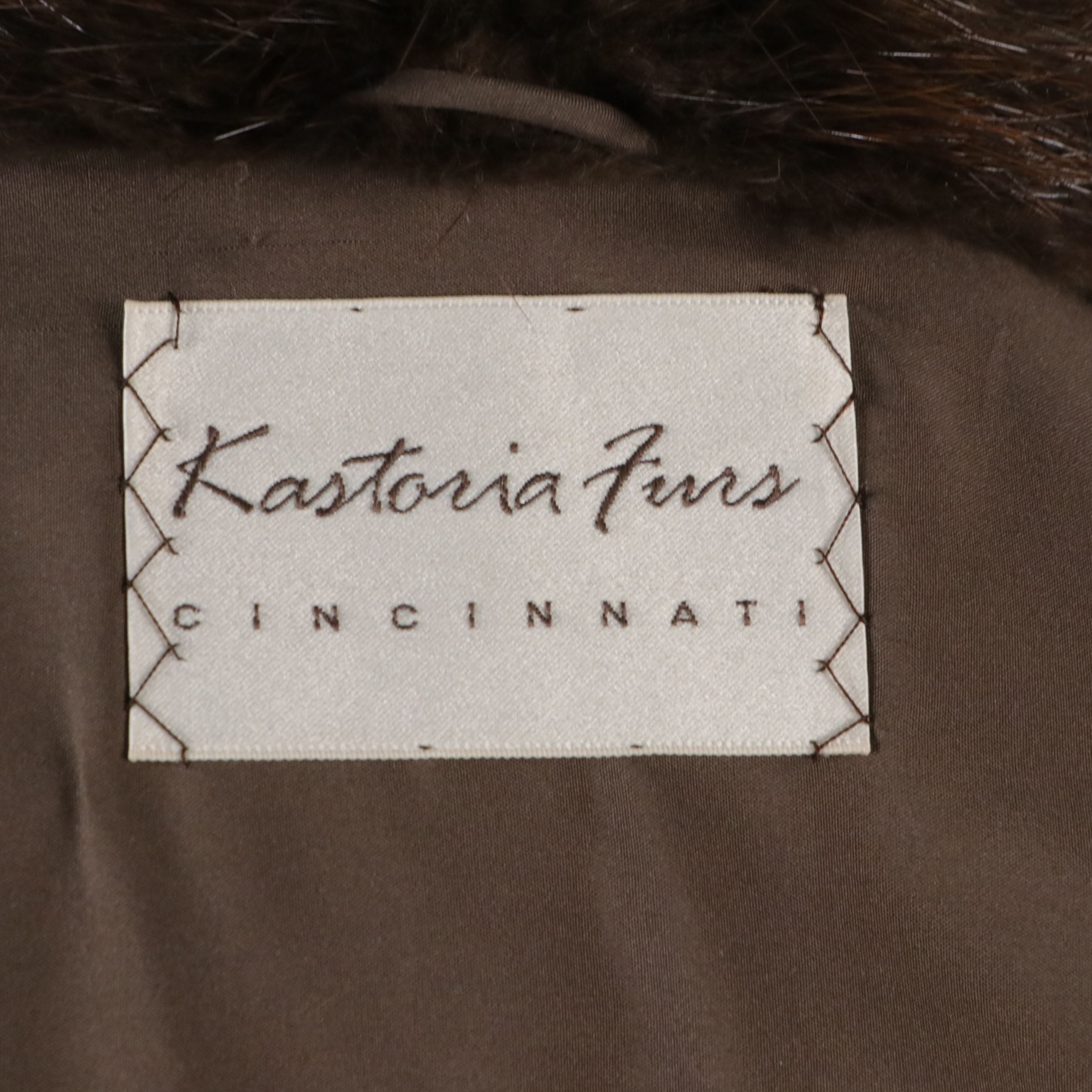 Natural Beaver Fur Stroller Coat from Kastoria Furs