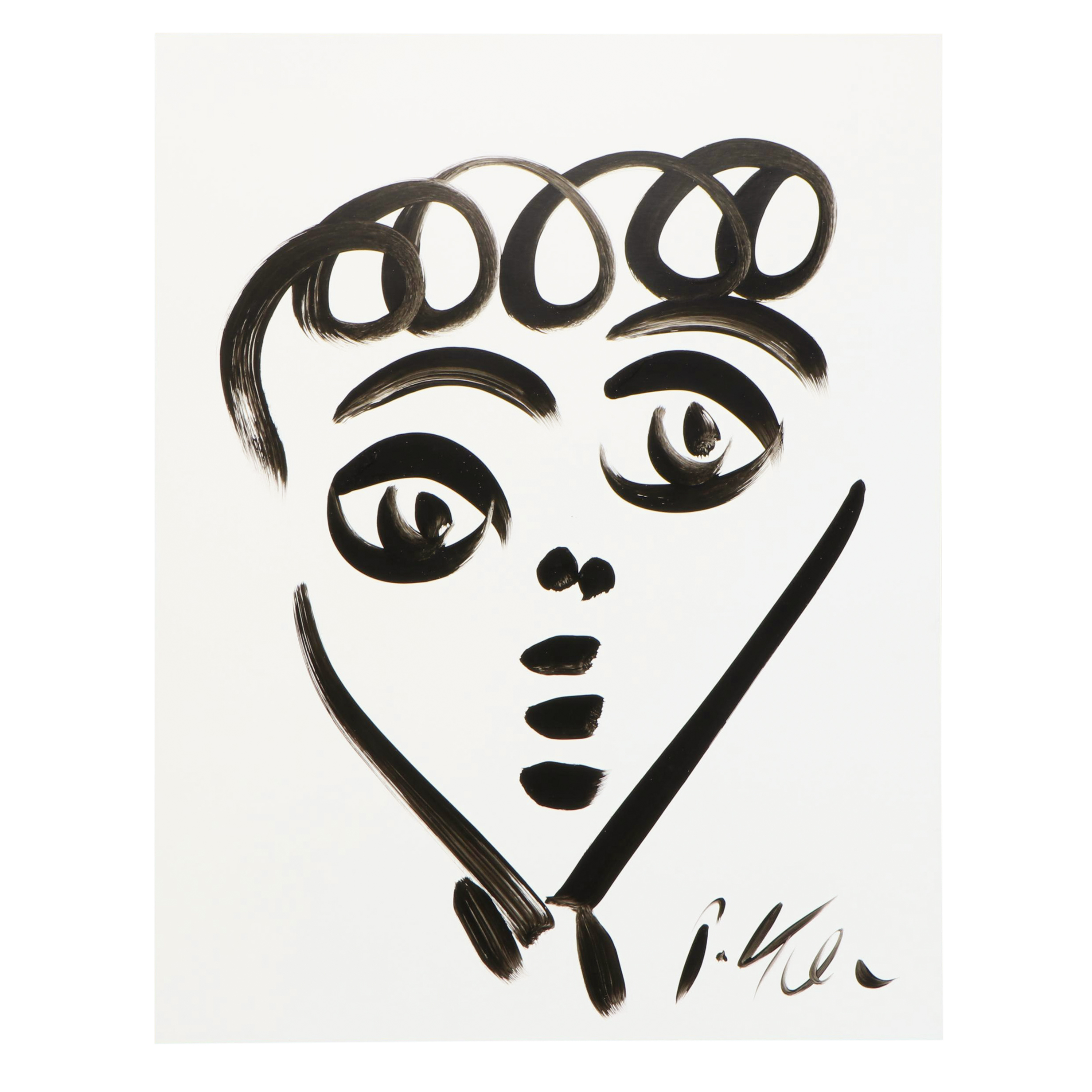 Peter Keil Abstract Acrylic Portrait