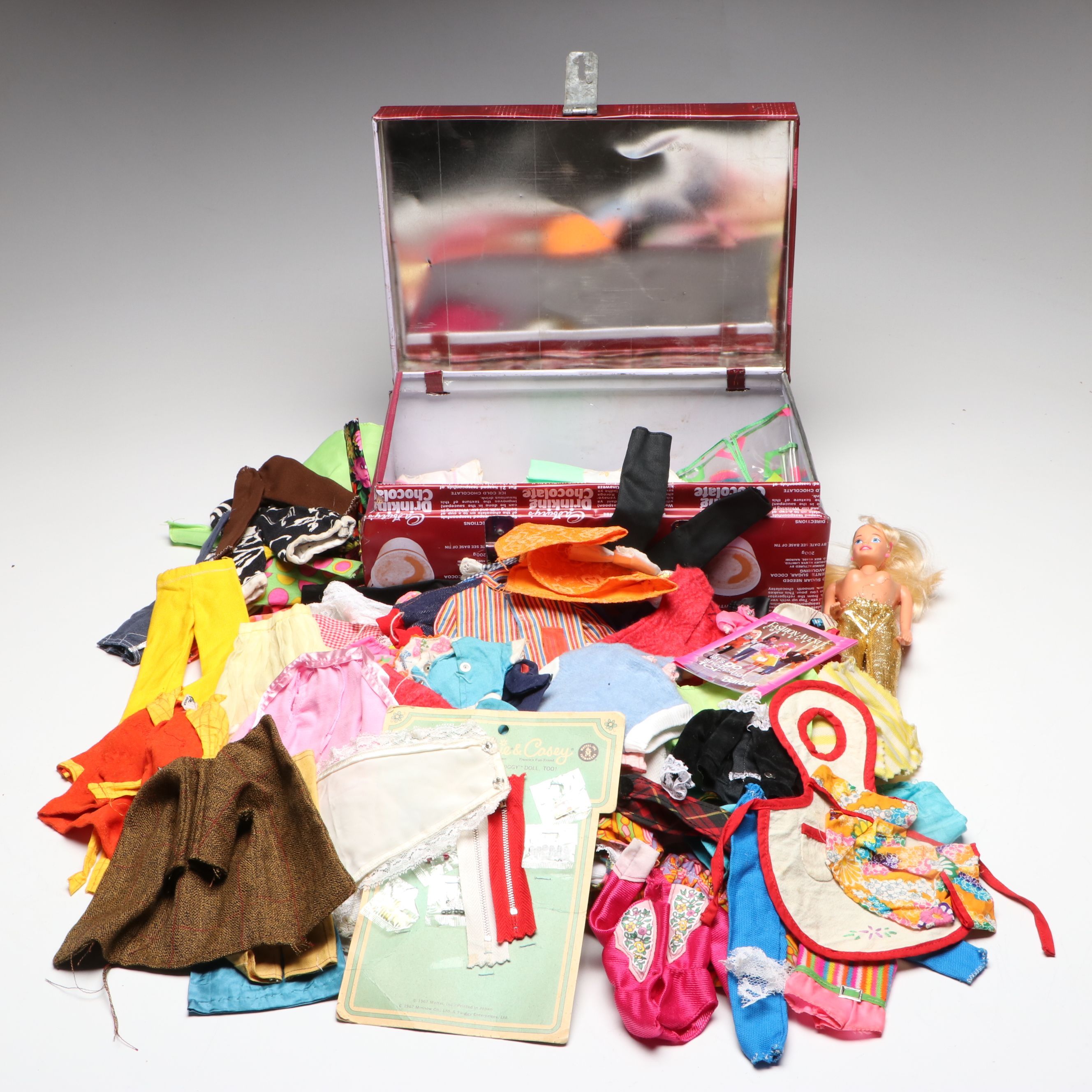 Mattel Barbie with Other Vintage Doll Accessories and Clothing