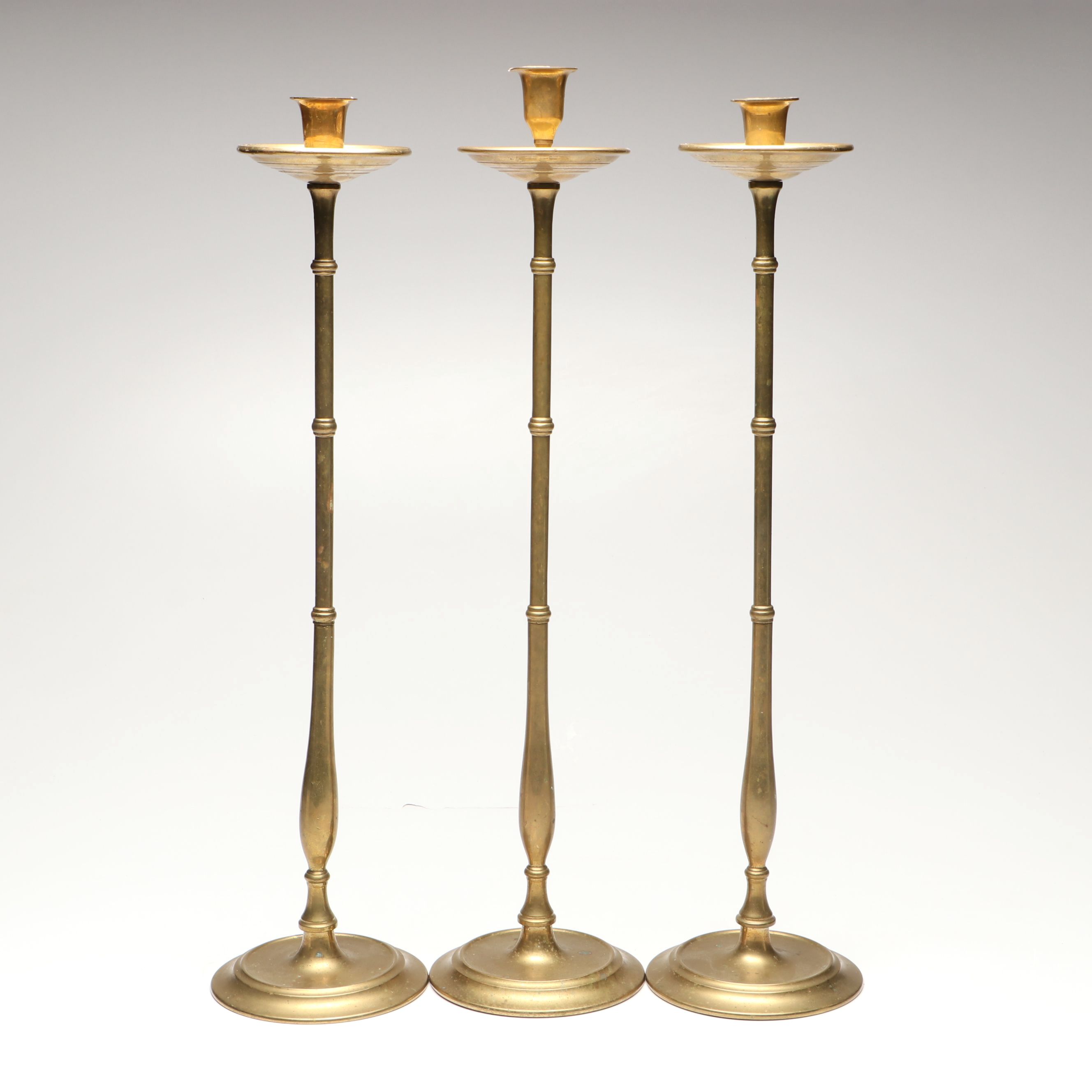 Maitland-Smith Brass Candle Holders