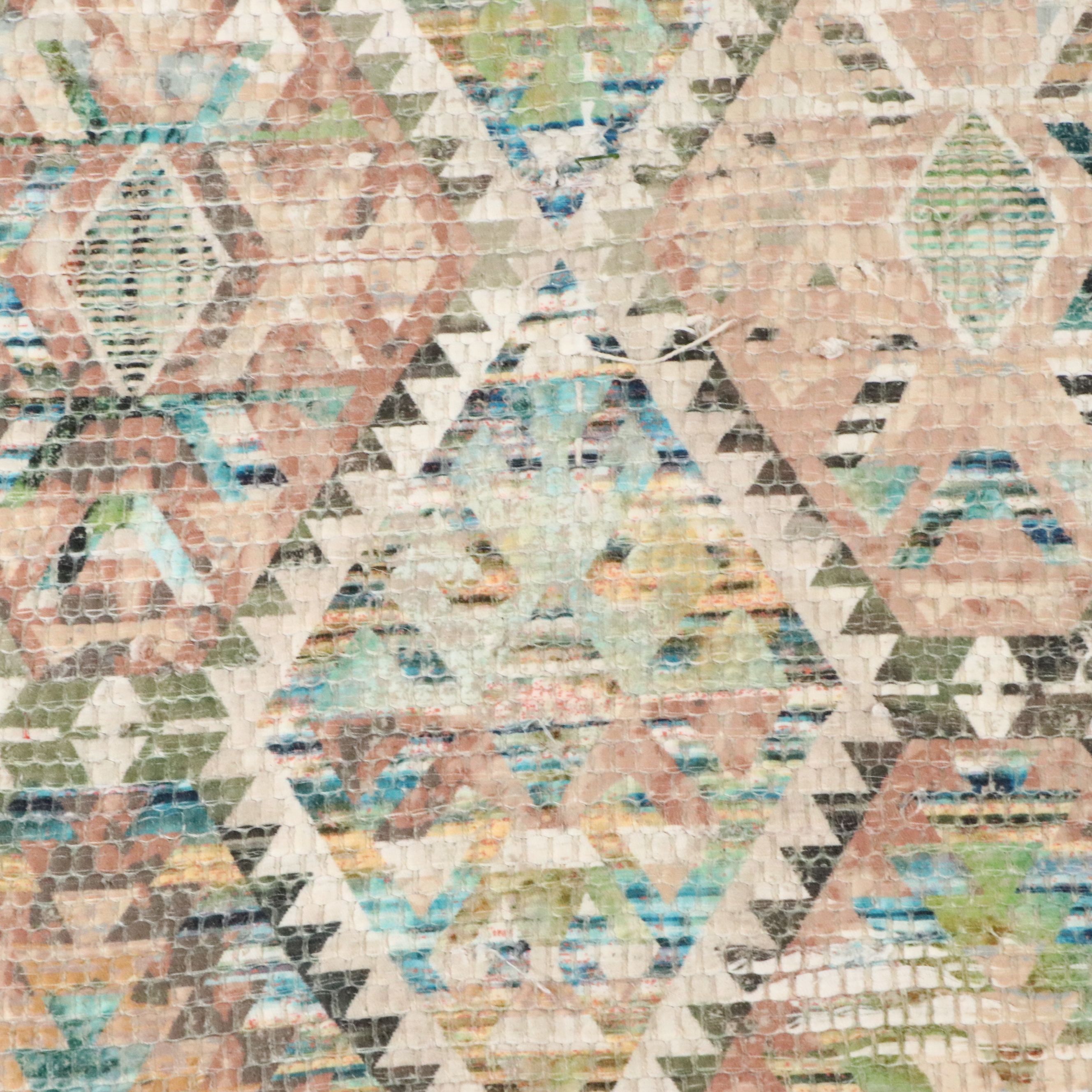 2'3 x 3'11 Machine Made and Printed Aztec "Blush" Accent Rug