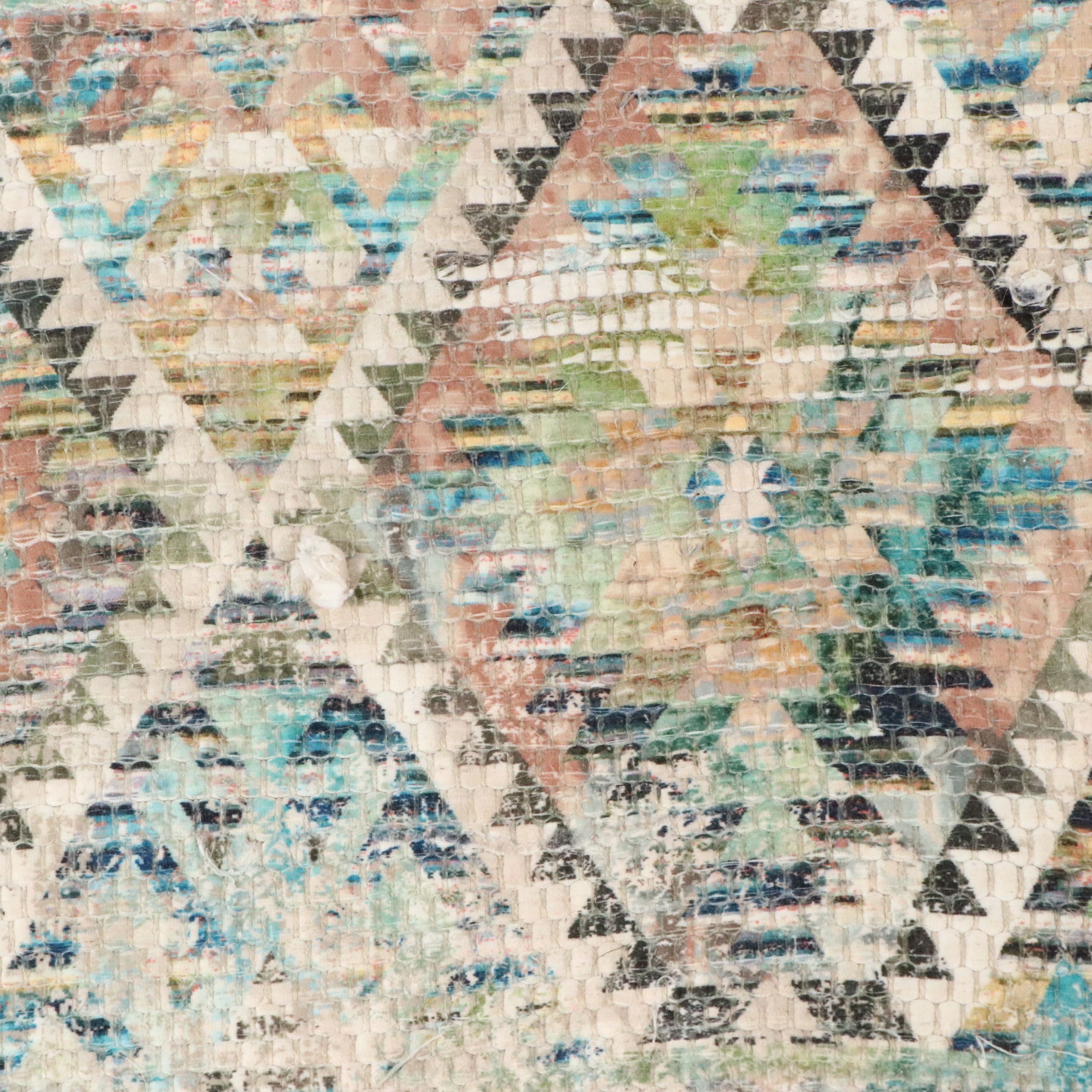 2'3 x 3'11 Machine Made and Printed Aztec "Blush" Accent Rug