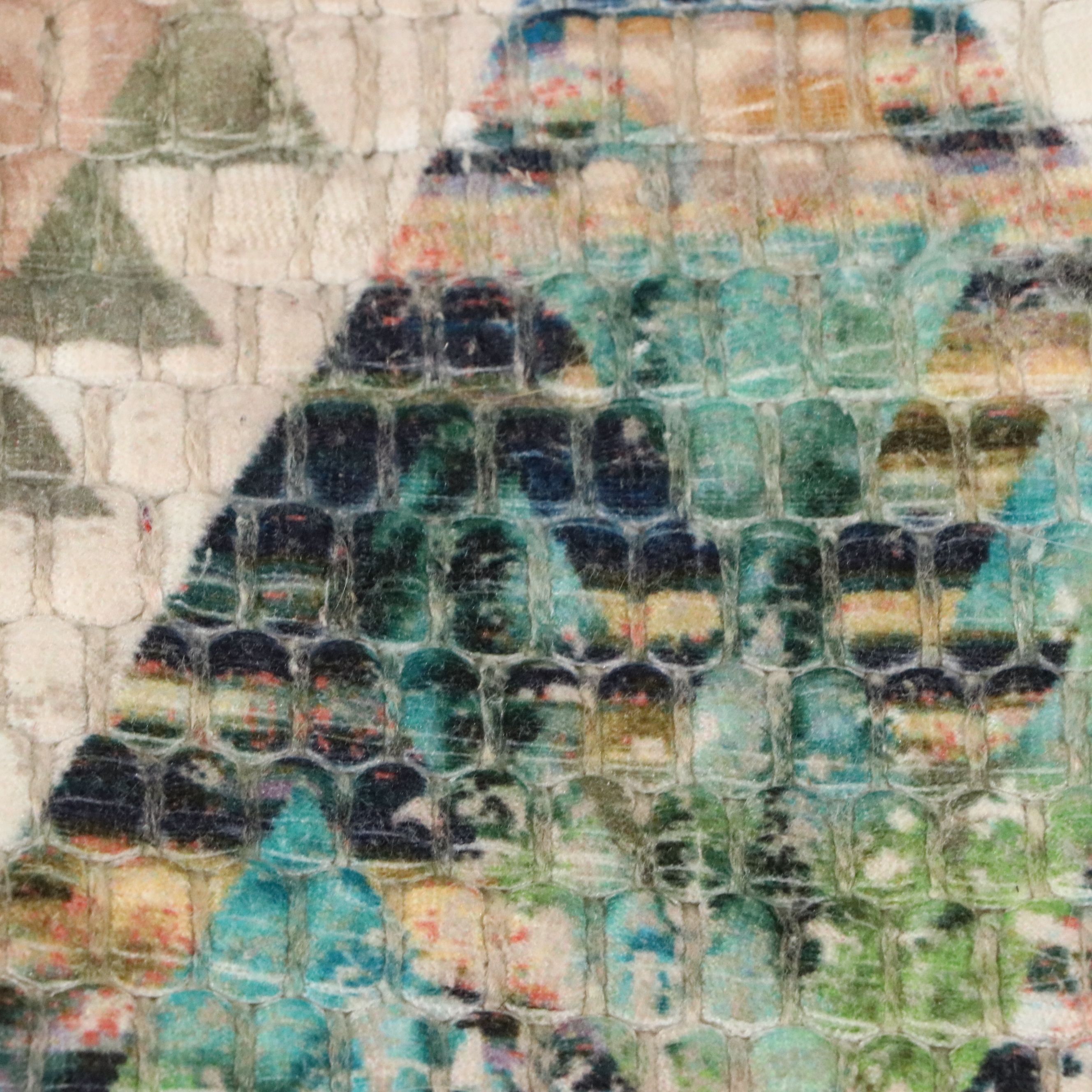 2'3 x 3'11 Machine Made and Printed Aztec "Blush" Accent Rug