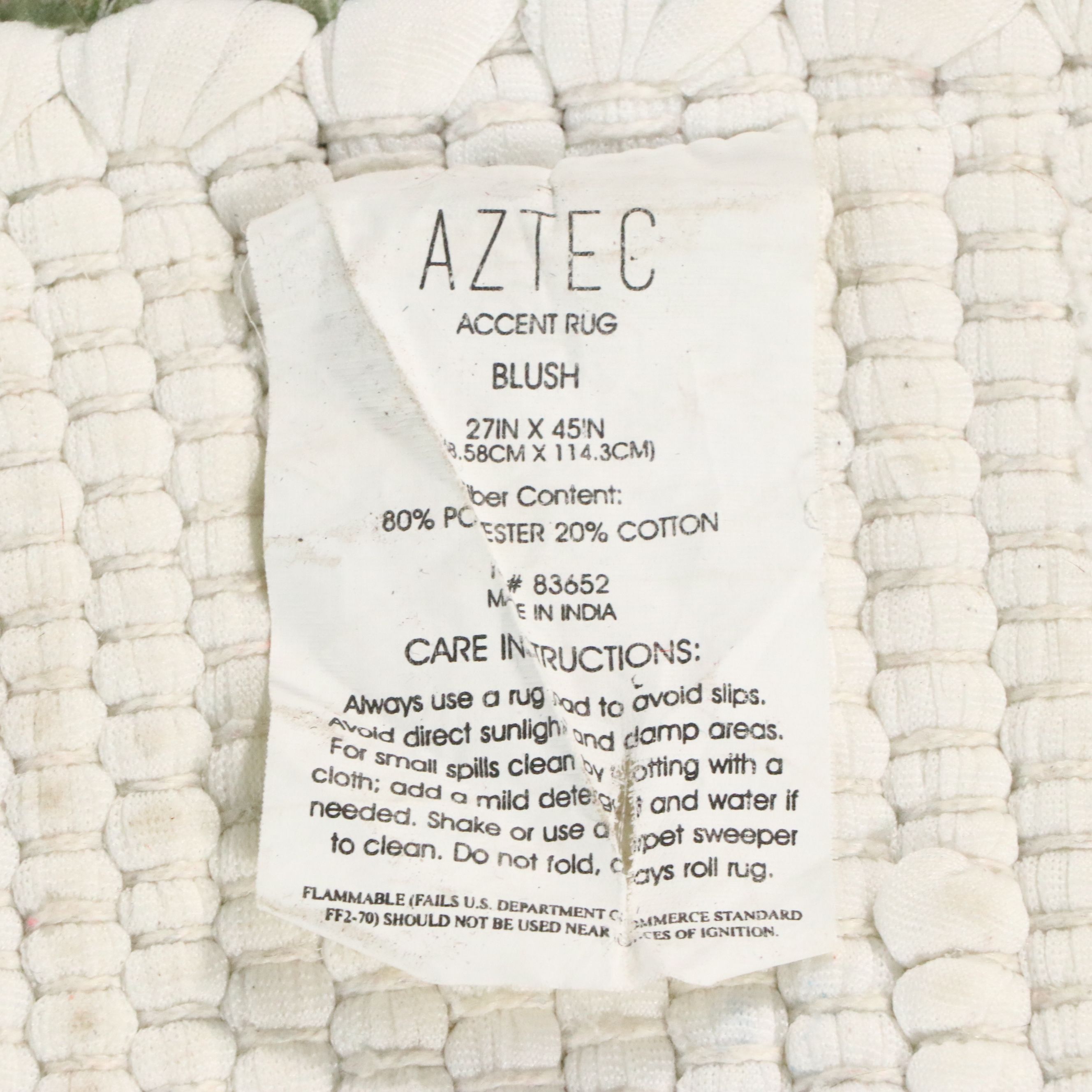 2'3 x 3'11 Machine Made and Printed Aztec "Blush" Accent Rug