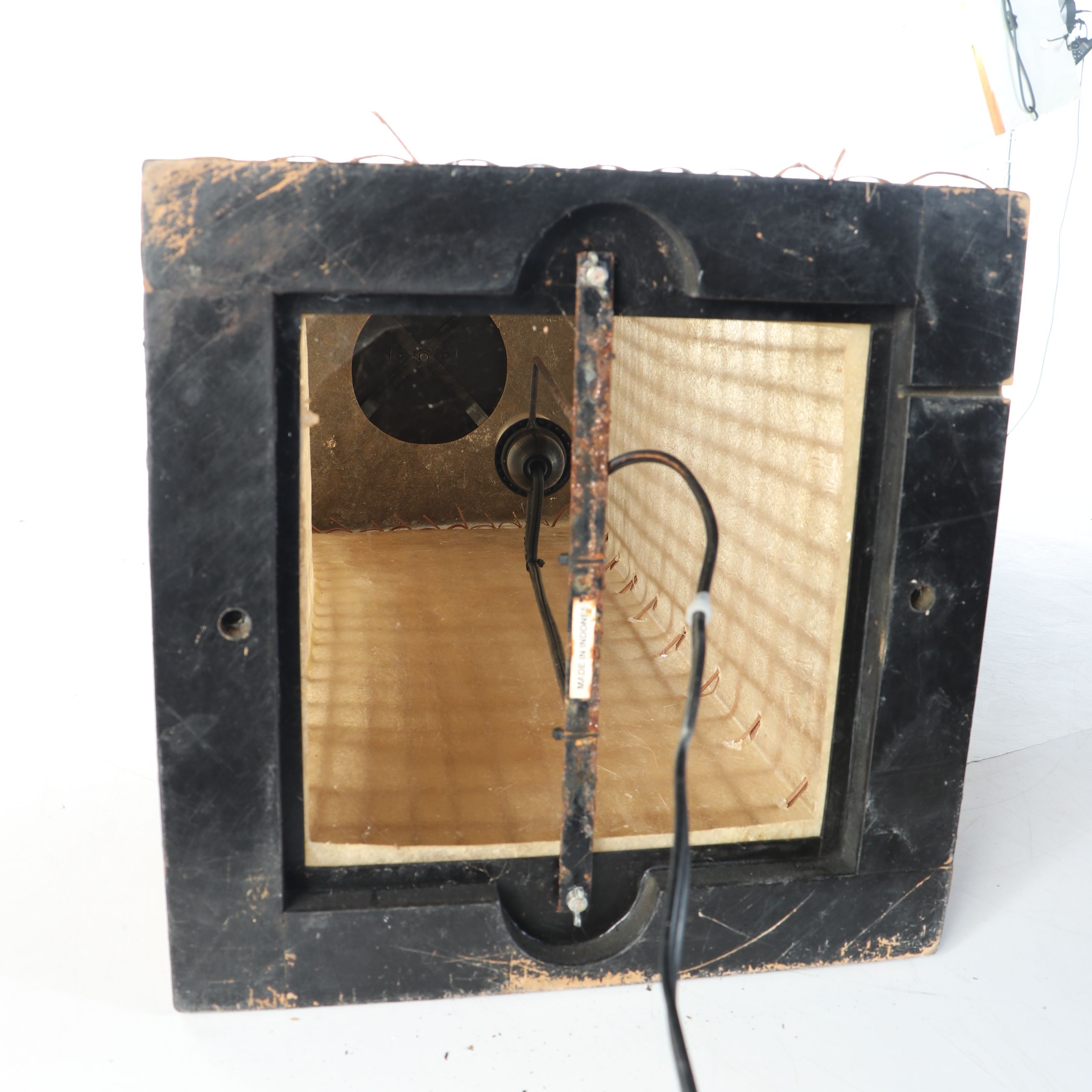 Fiberglass and Rattan Table Lamp, Vintage