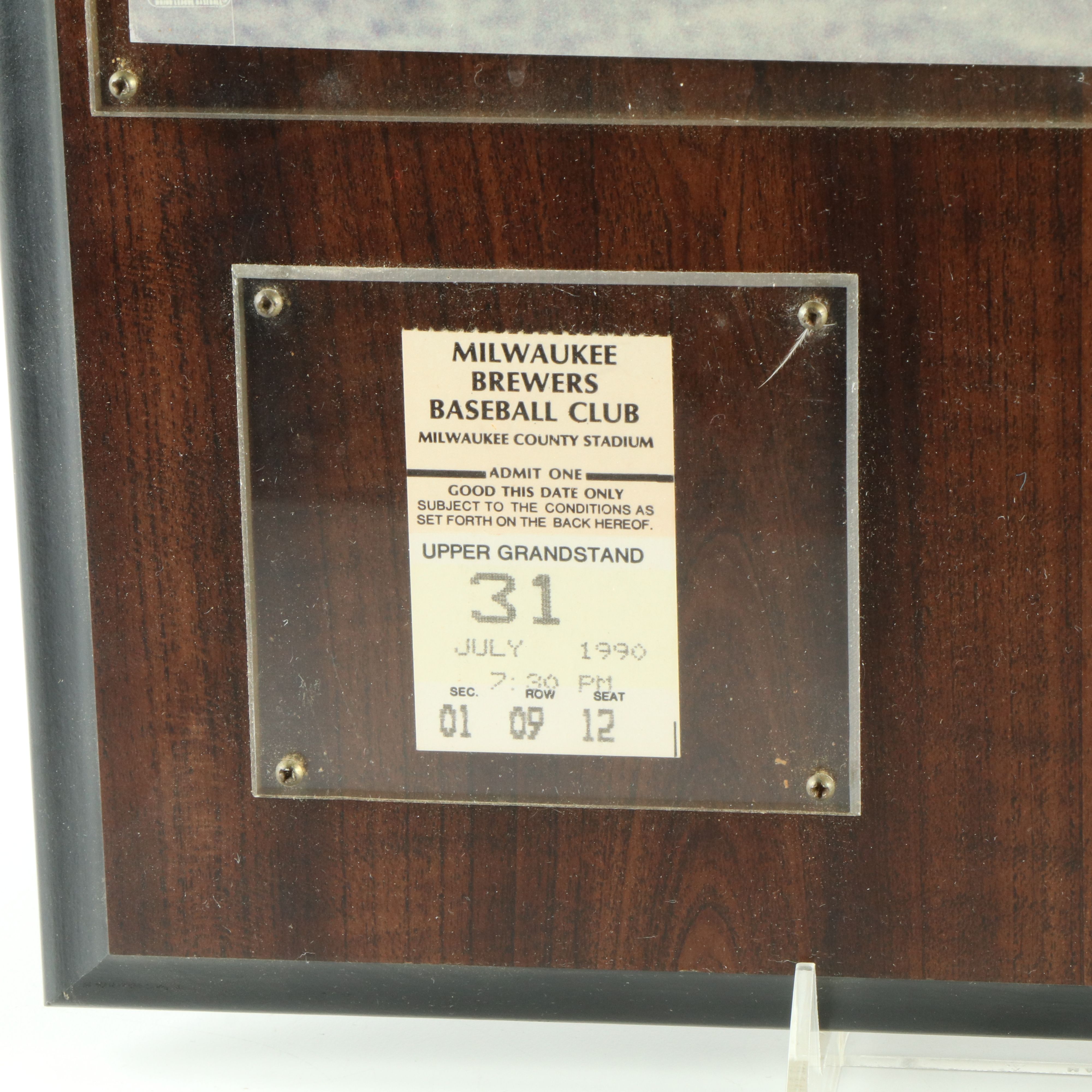 Nolan Ryan Signed Texas Rangers Baseball Displays