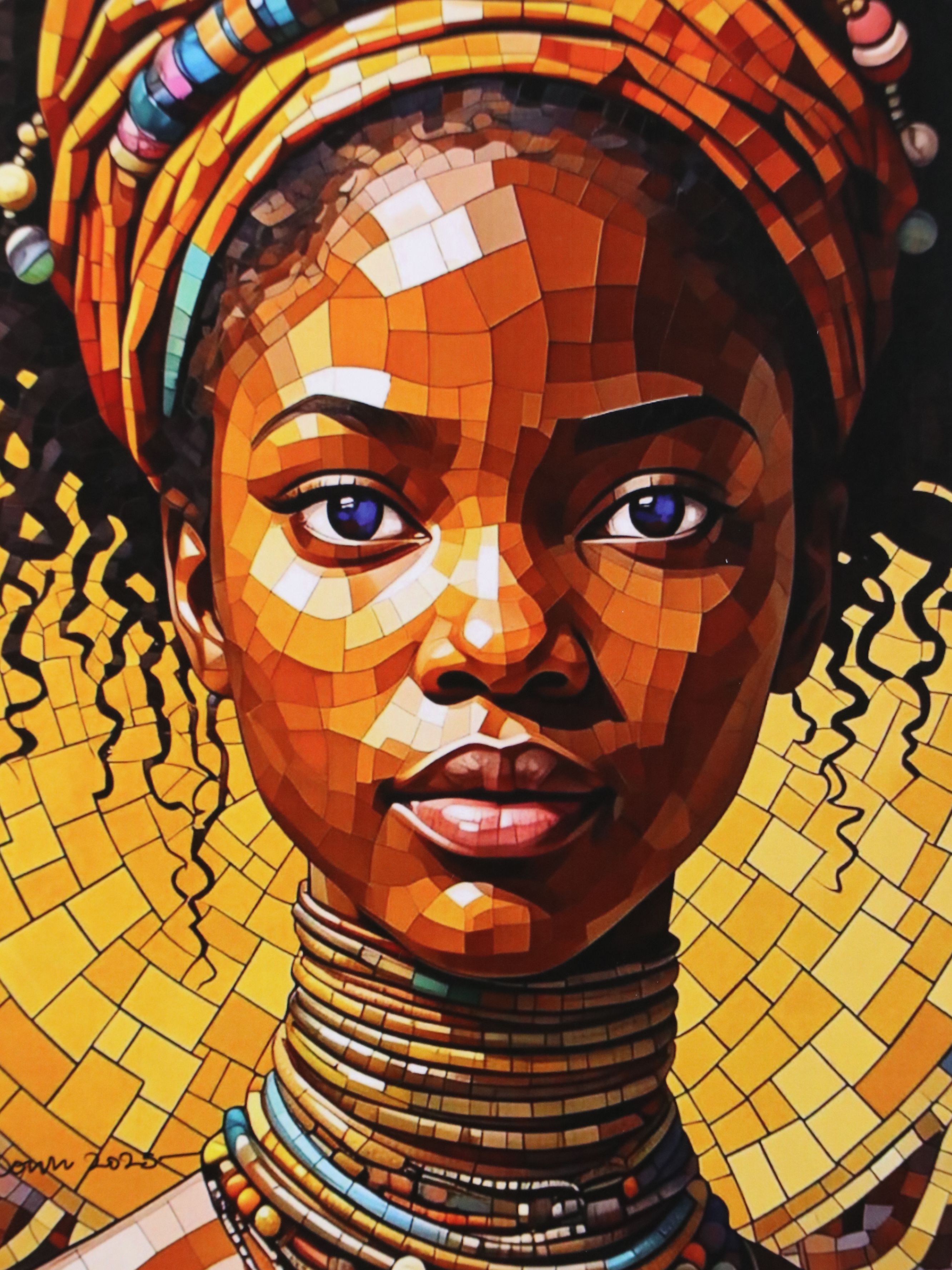 Abiola Idowu Digital Print "Orekelawa," 2023