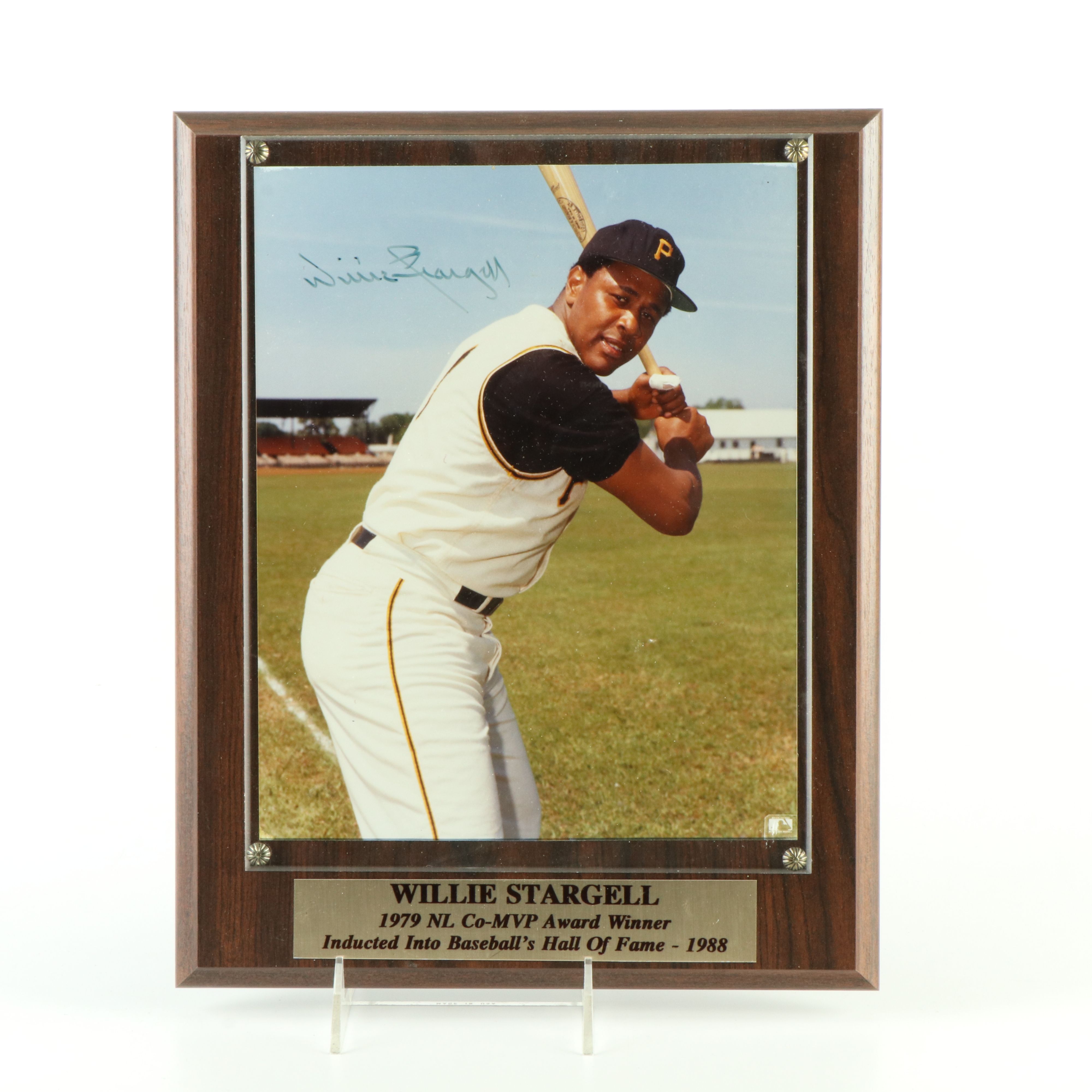 Carlton Fisk, Tony Gwynn, and Willie Stargell Signed Baseball Displays